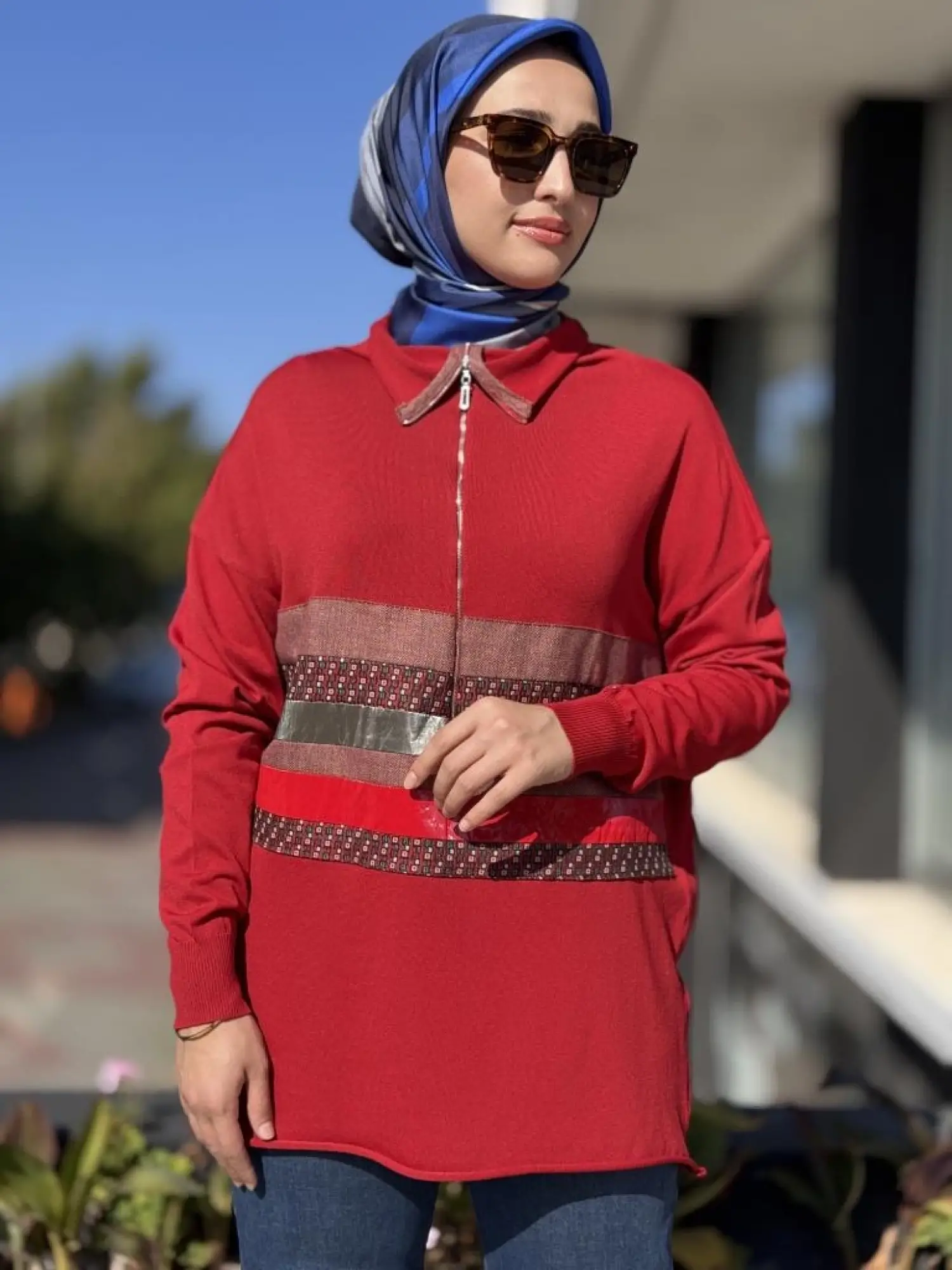 Misswhence Yarım Fermuralı Triko Tunik 38001