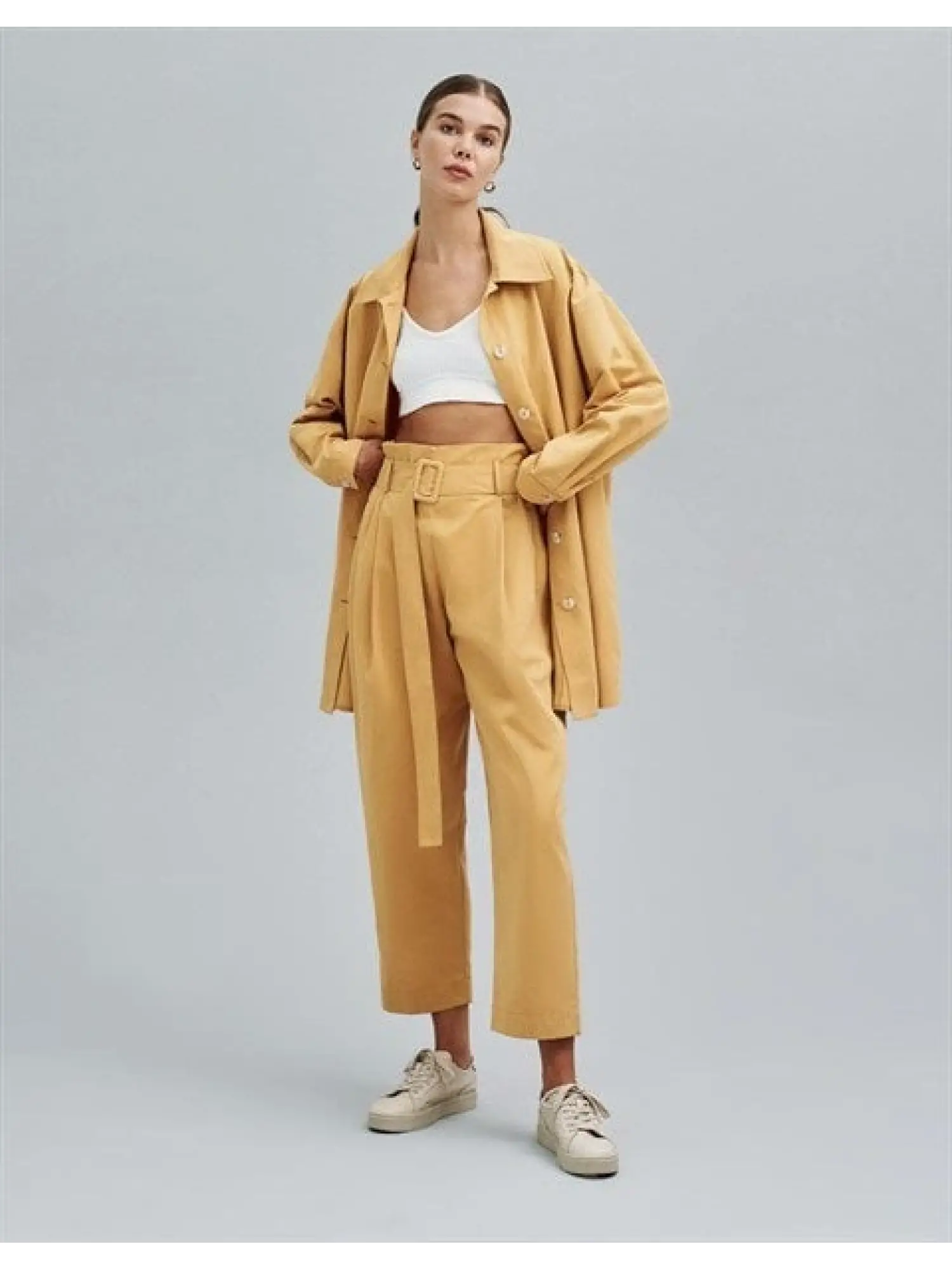 Oooq Tek Pili Pantolon (23FW324)