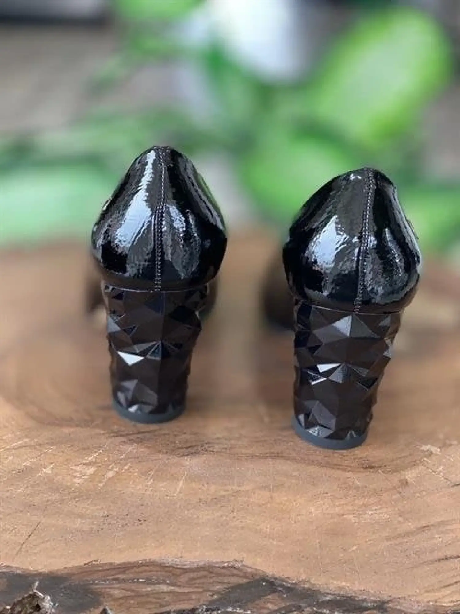 Pierre Cardin Siyah Rugan Topuk Ayakkabı (51752)