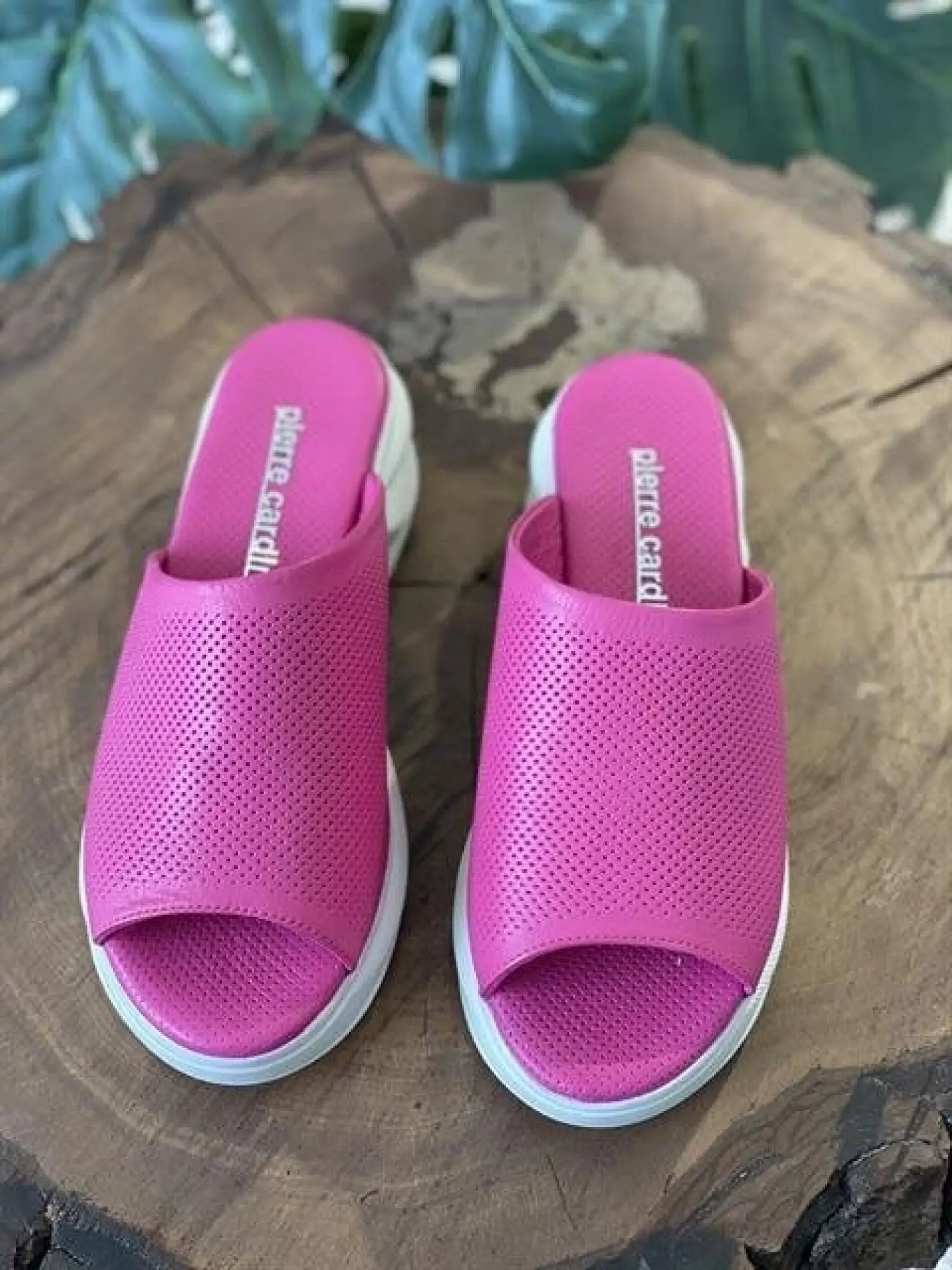 Pierre Cardin Yüksek Taban Fuşya Terlik PC7172