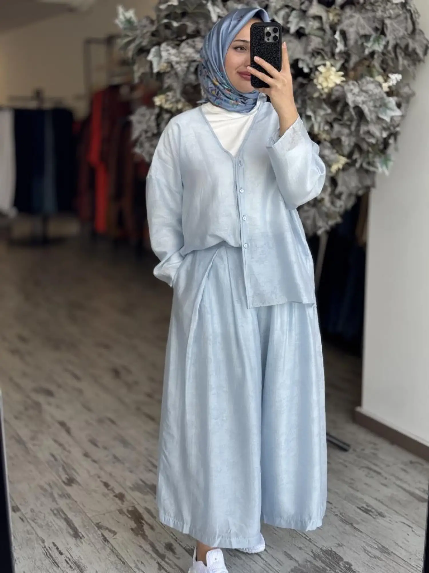 QooQ Store Azur Kimono Pantolon Takım 25SS626