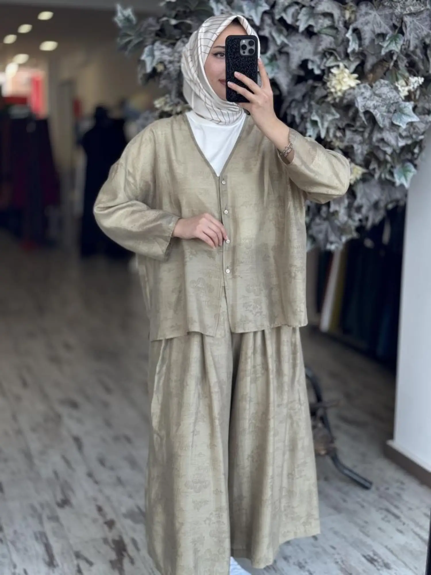 QooQ Store Azur Kimono Pantolon Takım 25SS626