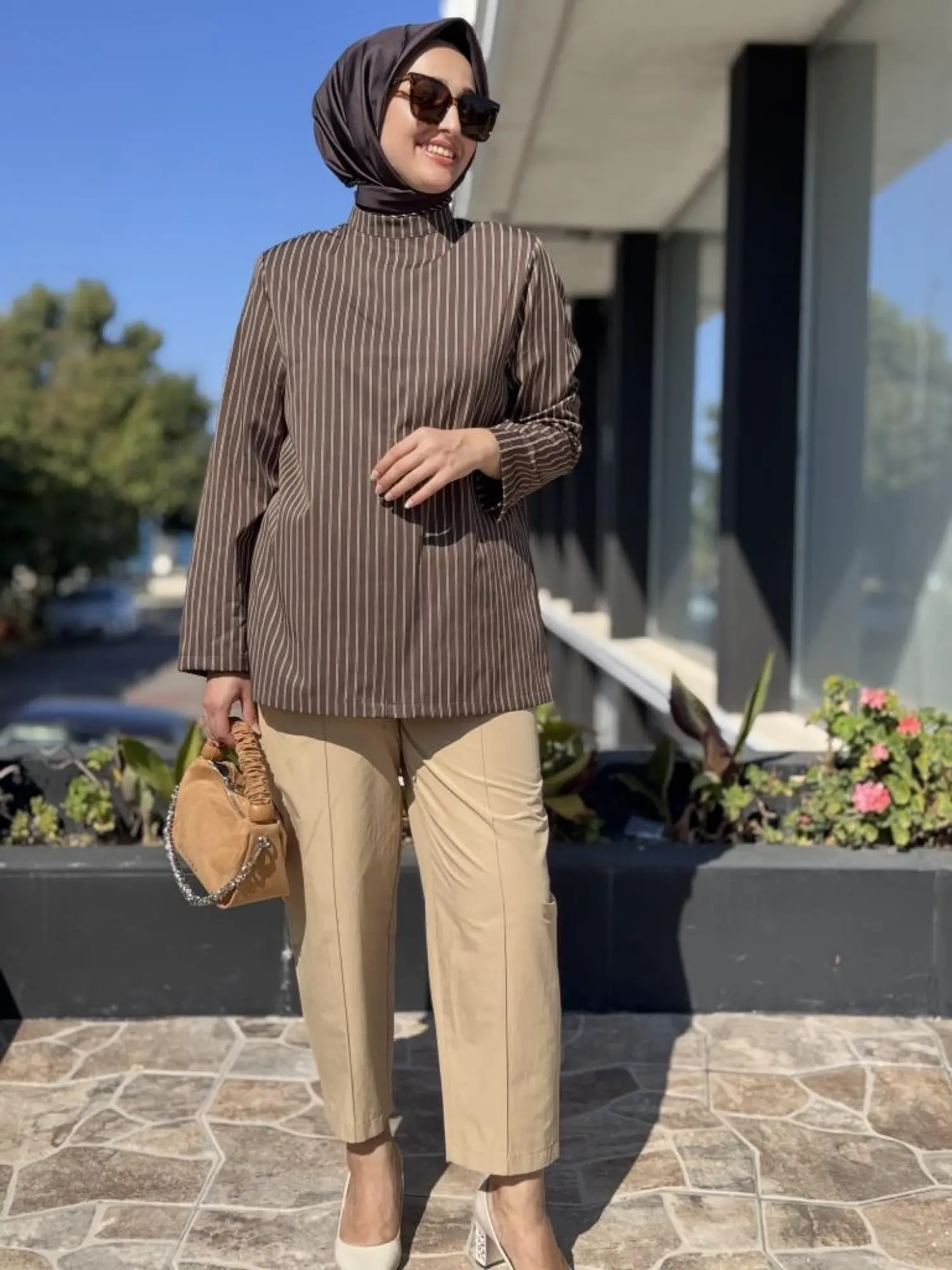 QooQ Store Çizgili Bluz 26FW202