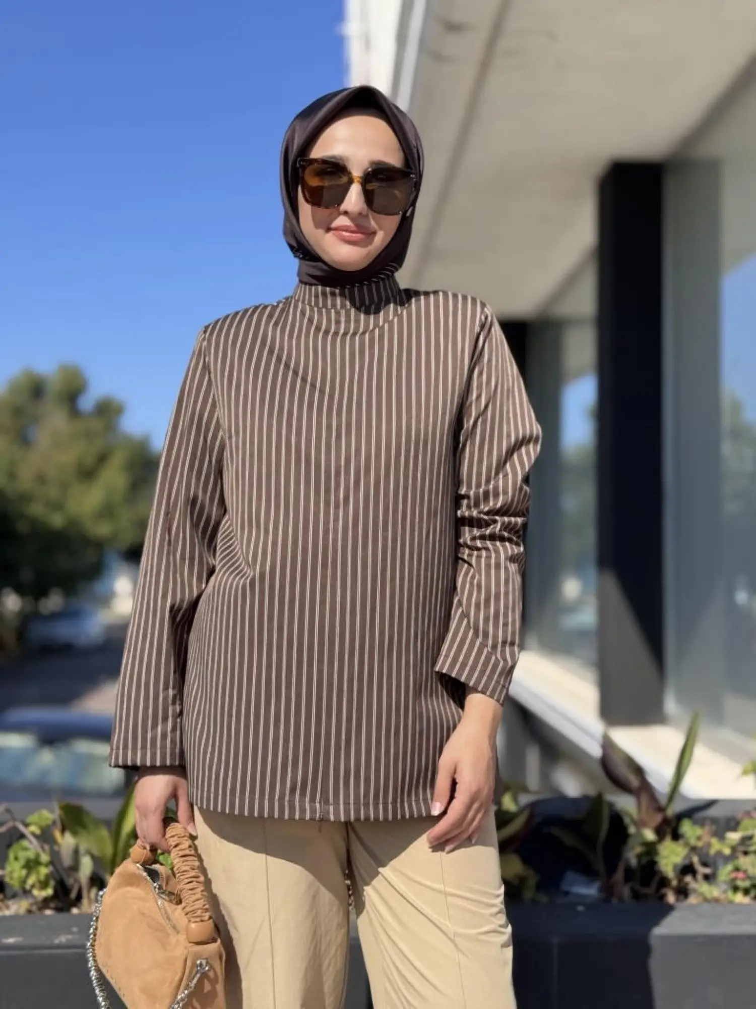 QooQ Store Çizgili Bluz 26FW202