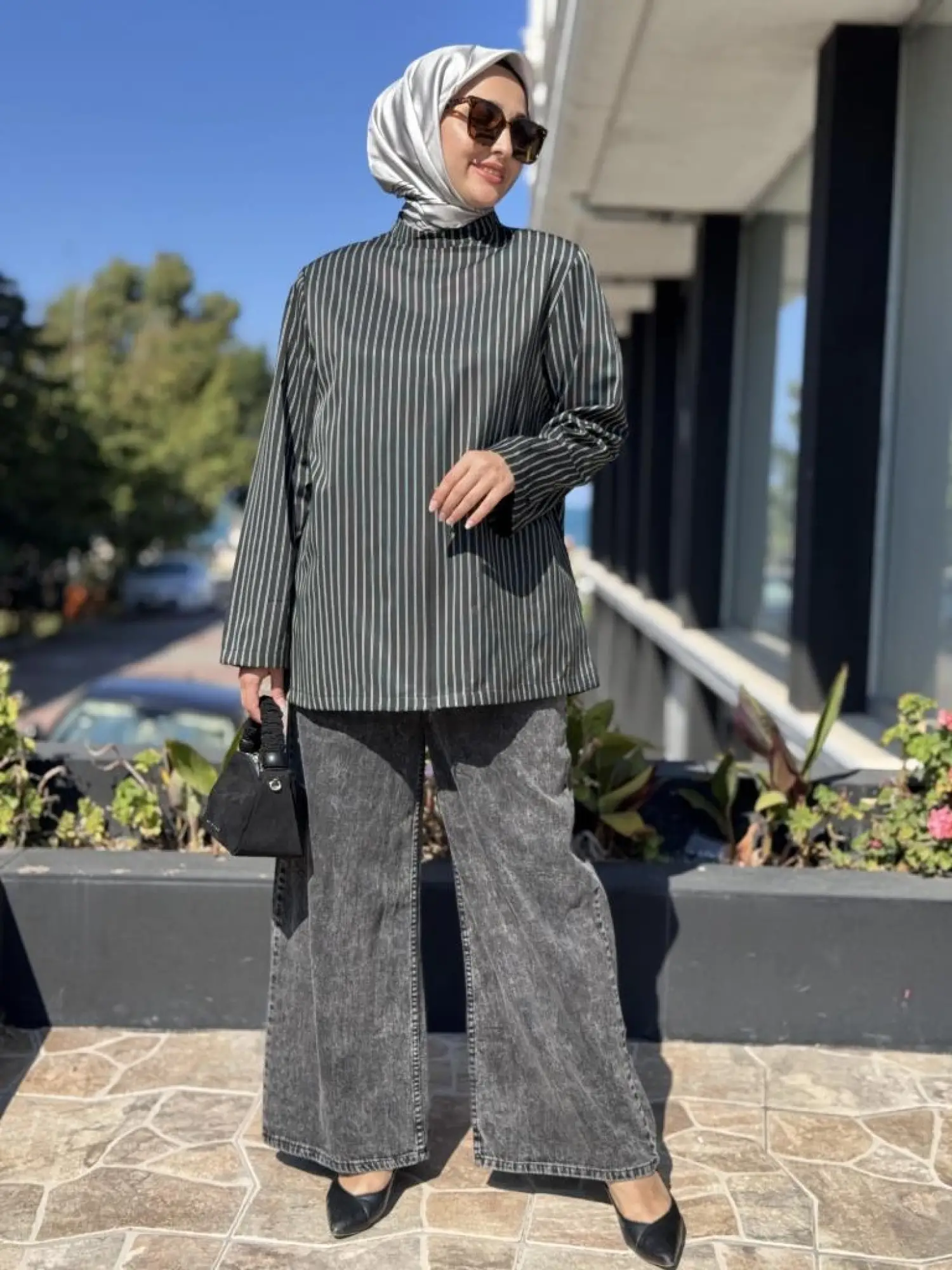 QooQ Store Çizgili Bluz 26FW202