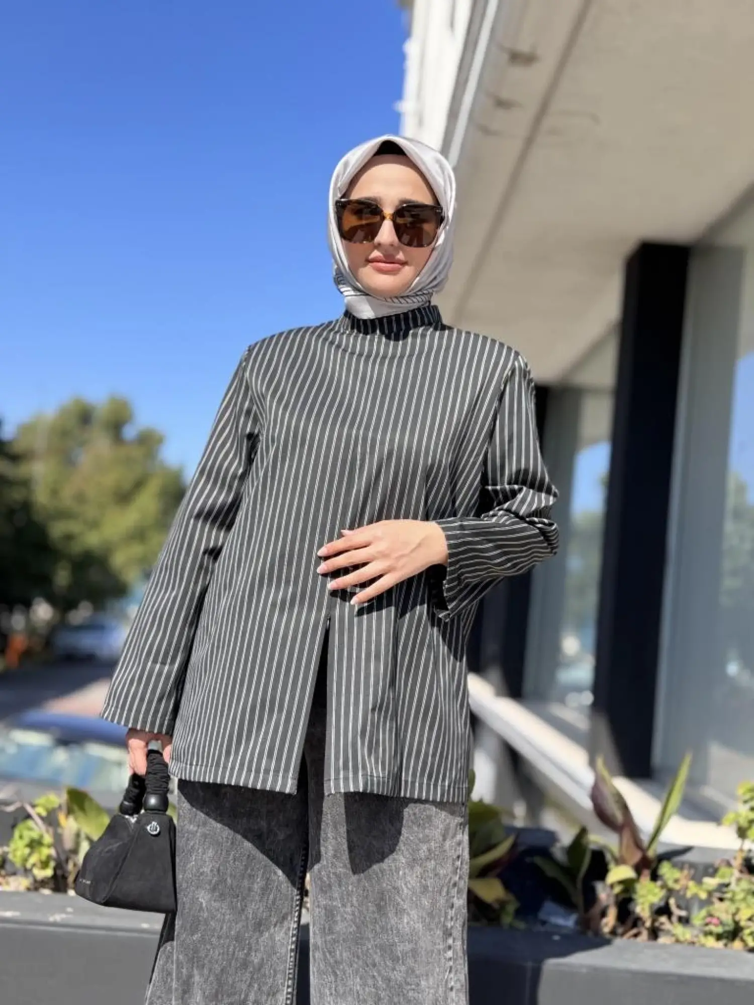 QooQ Store Çizgili Bluz 26FW202