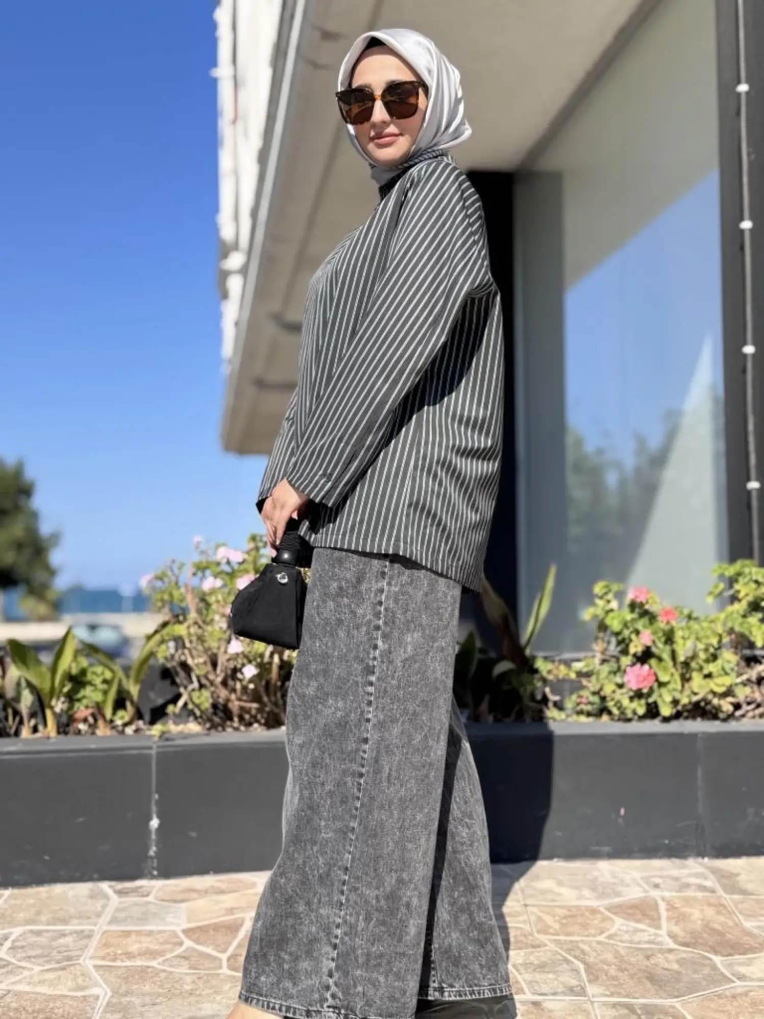 QooQ Store Çizgili Bluz 26FW202