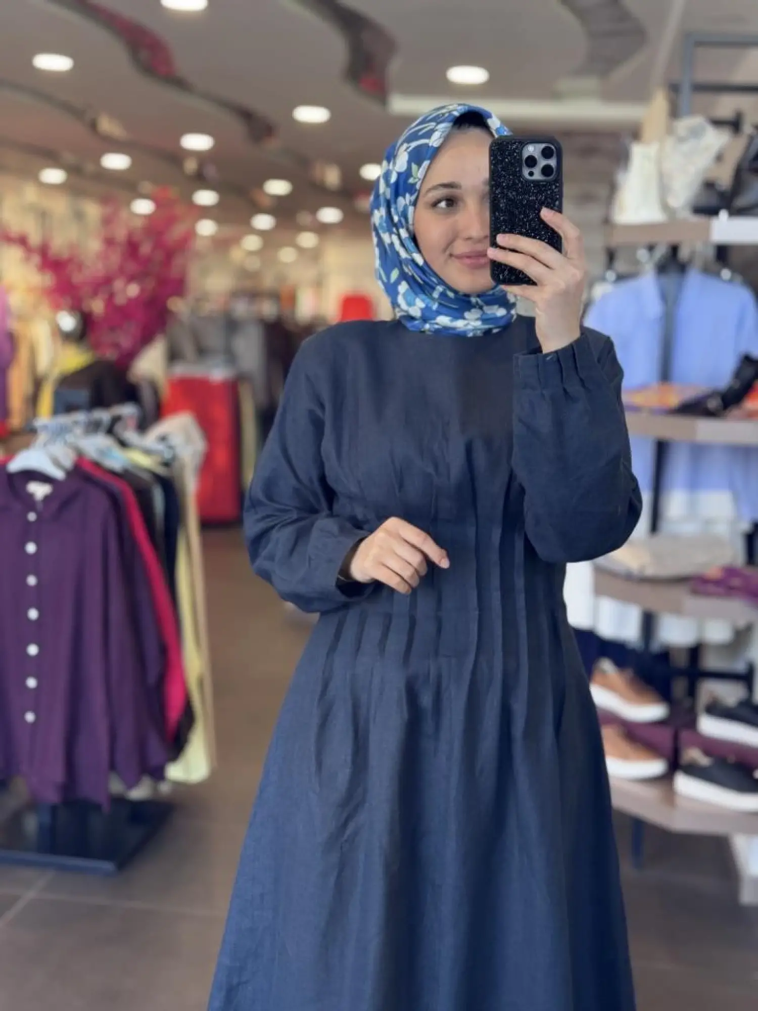 QooQ Store Flex Keten Elbise 25SS403