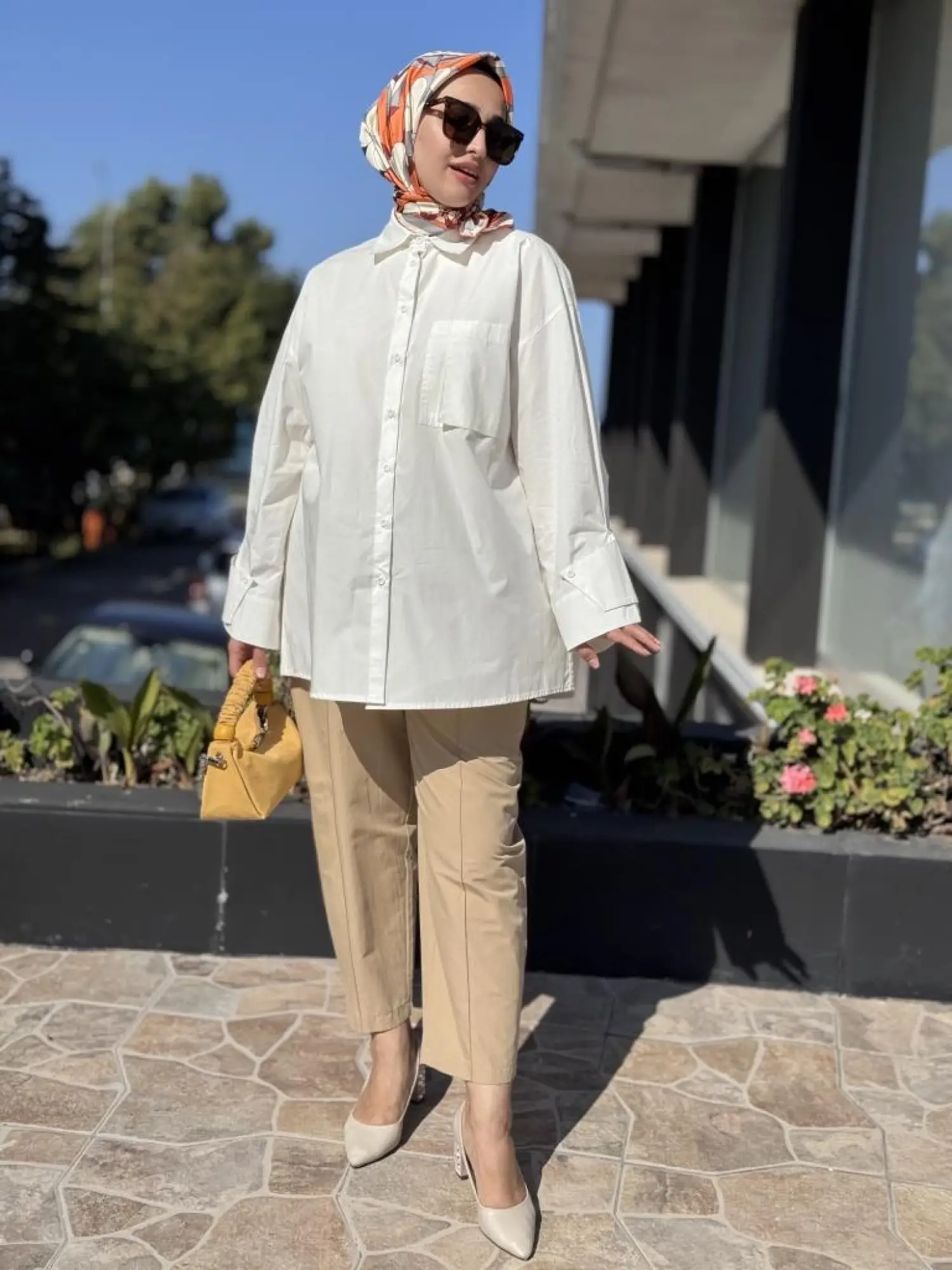 QooQ Store Kol Detaylı Poplin Gömlek 26FW200