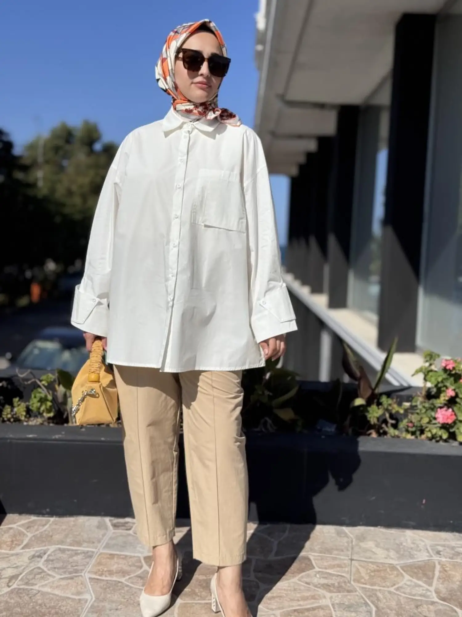 QooQ Store Kol Detaylı Poplin Gömlek 26FW200