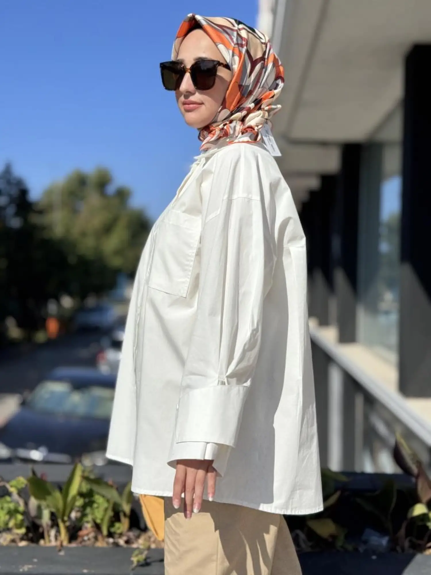 QooQ Store Kol Detaylı Poplin Gömlek 26FW200