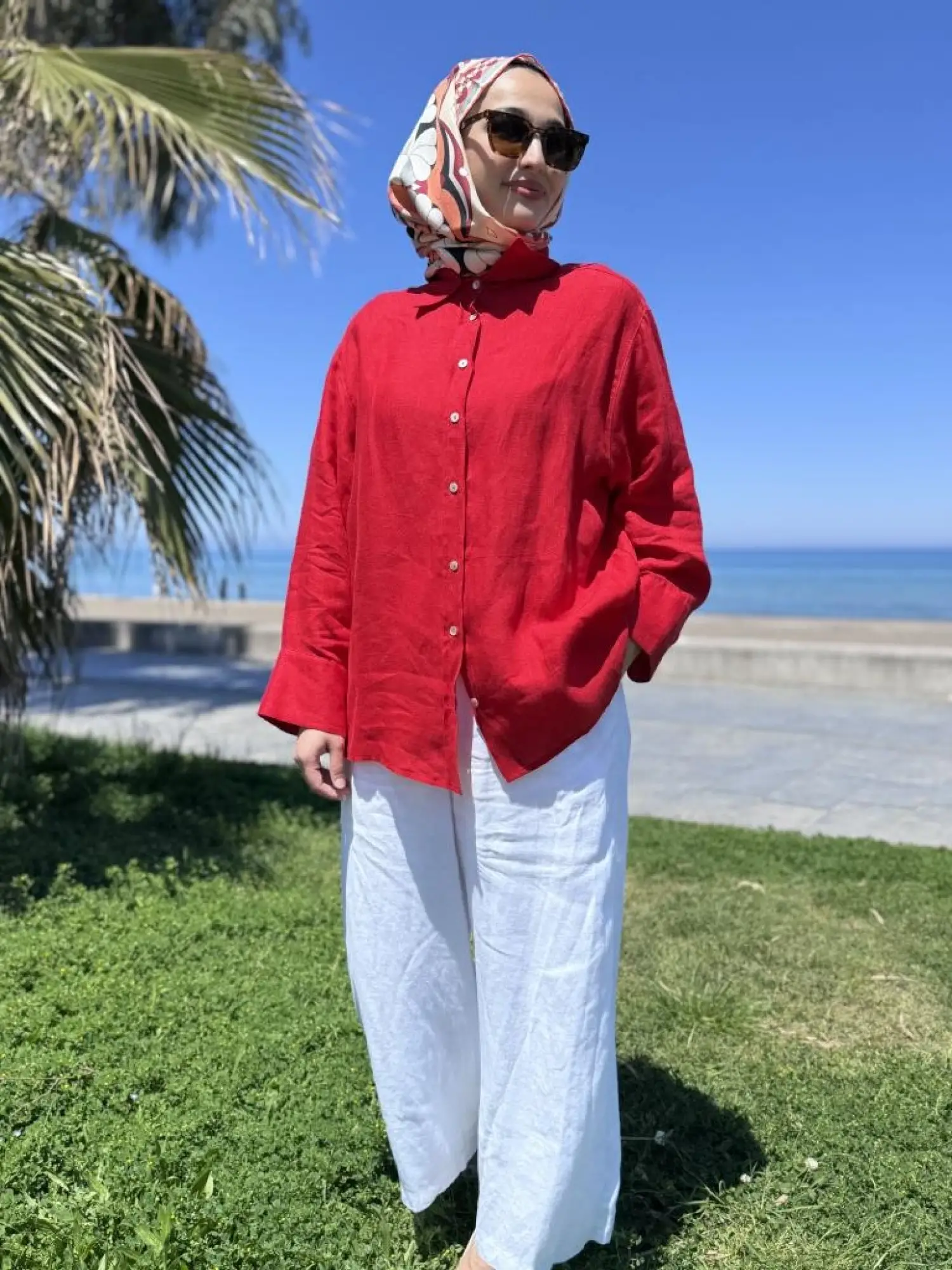 QooQ Store Lin Keten Gömlek 25SS212