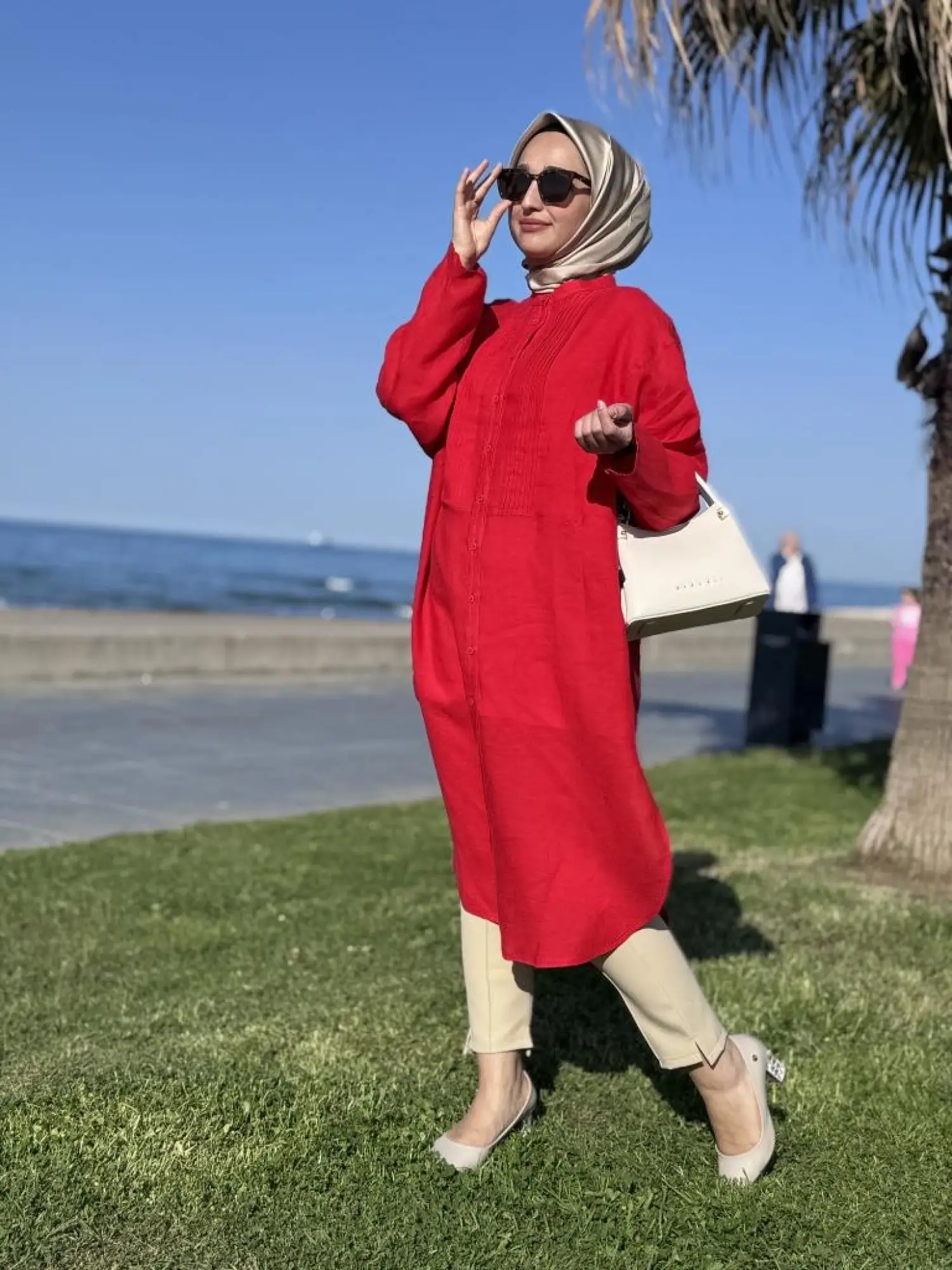 QooQ Store Min Maxi Keten Gömlek 25SS230