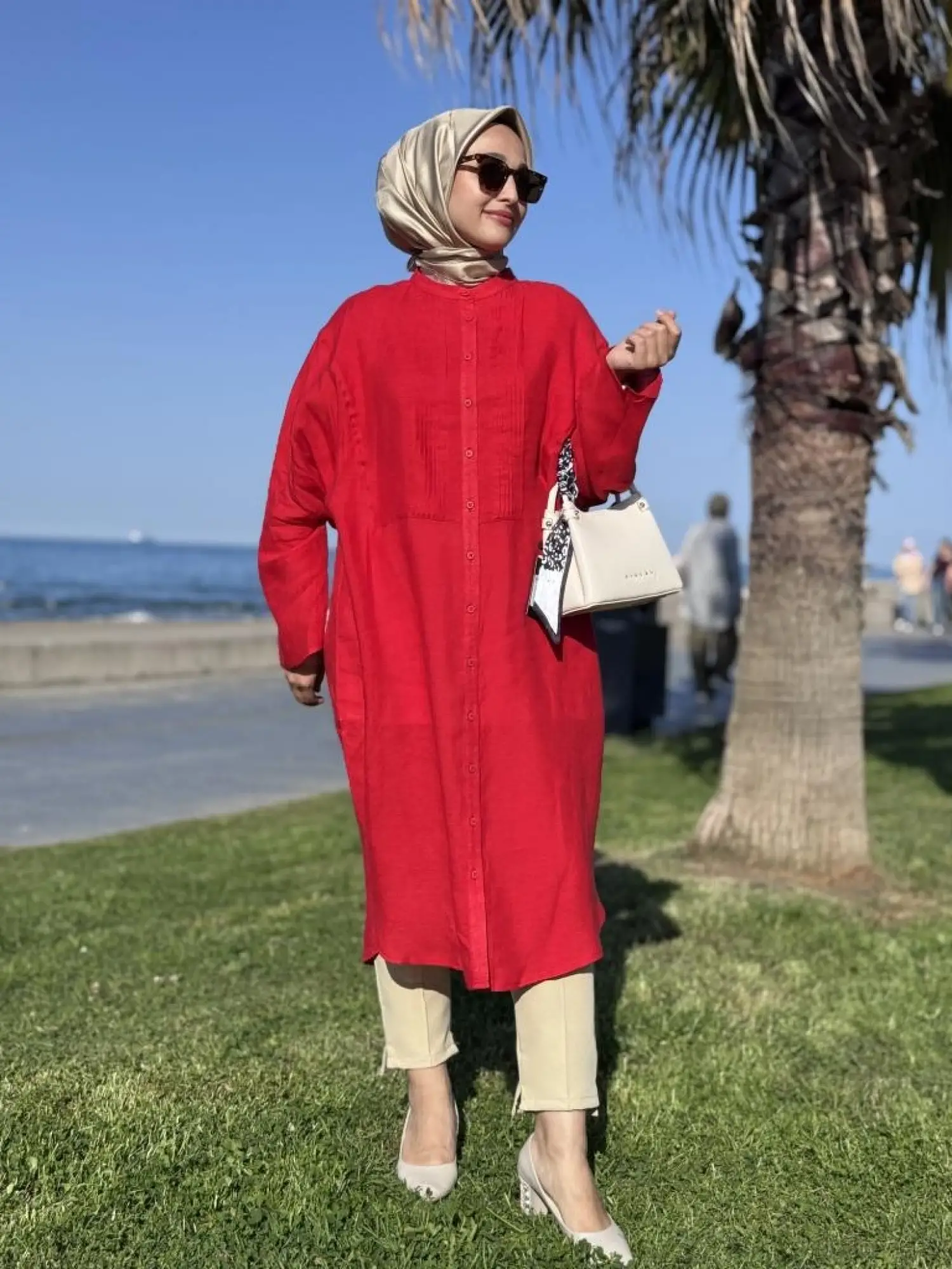 QooQ Store Min Maxi Keten Gömlek 25SS230