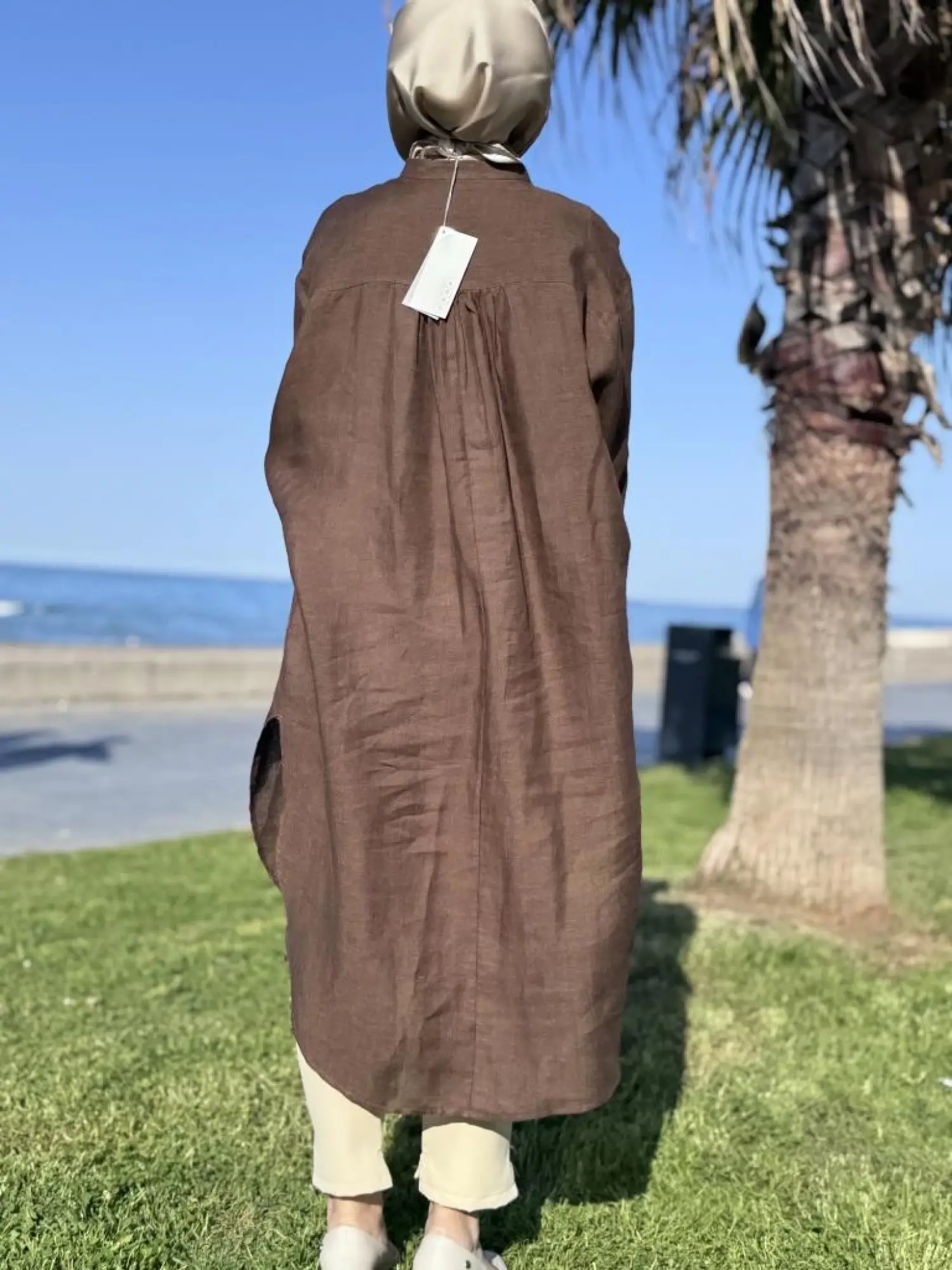 QooQ Store Min Maxi Keten Gömlek 25SS230