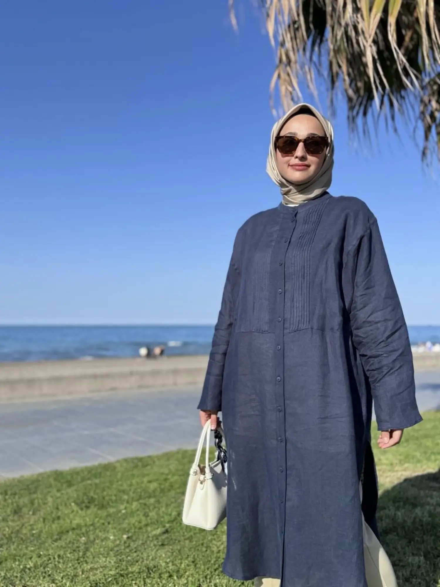 QooQ Store Min Maxi Keten Gömlek 25SS230