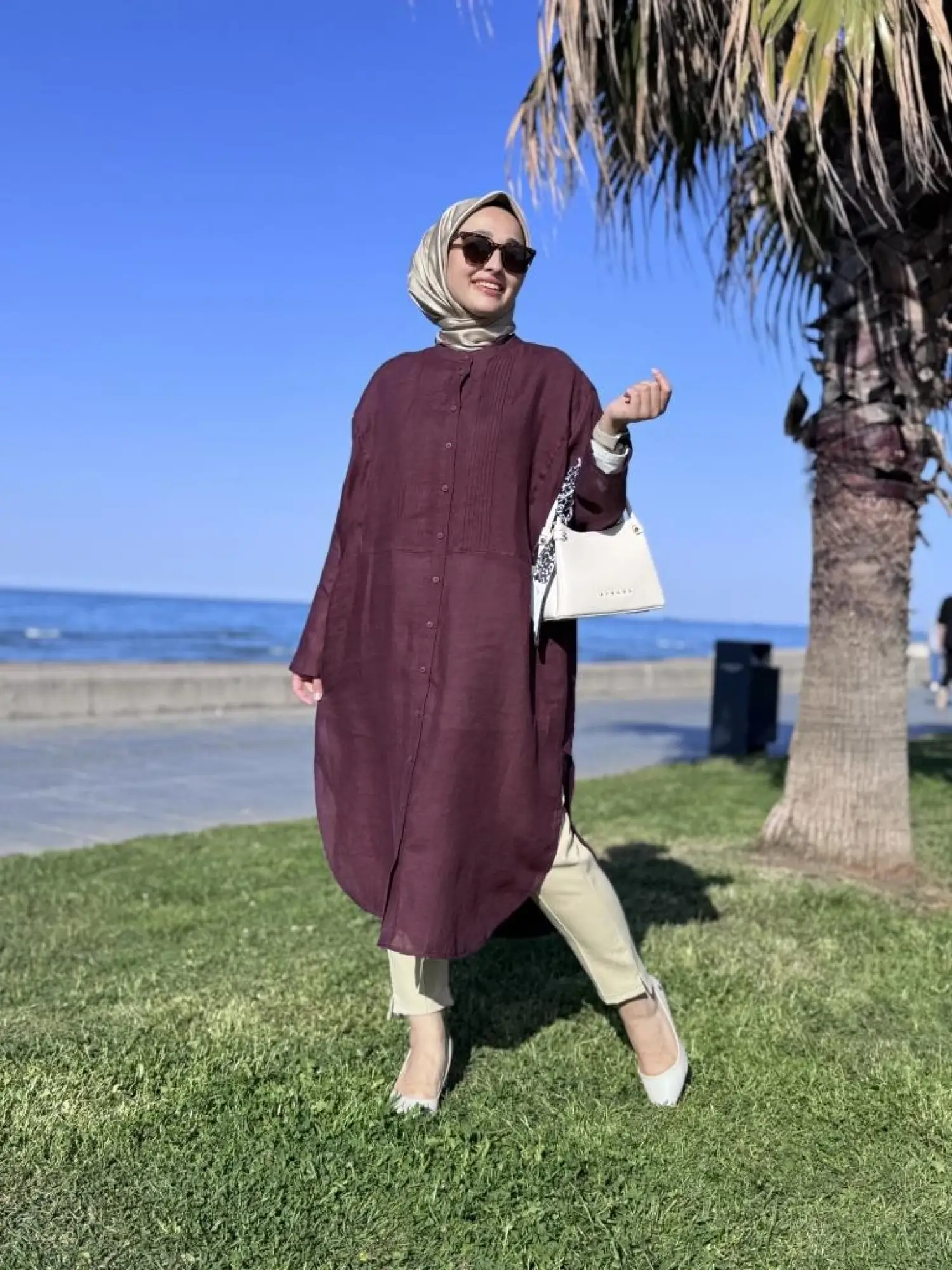 QooQ Store Min Maxi Keten Gömlek 25SS230