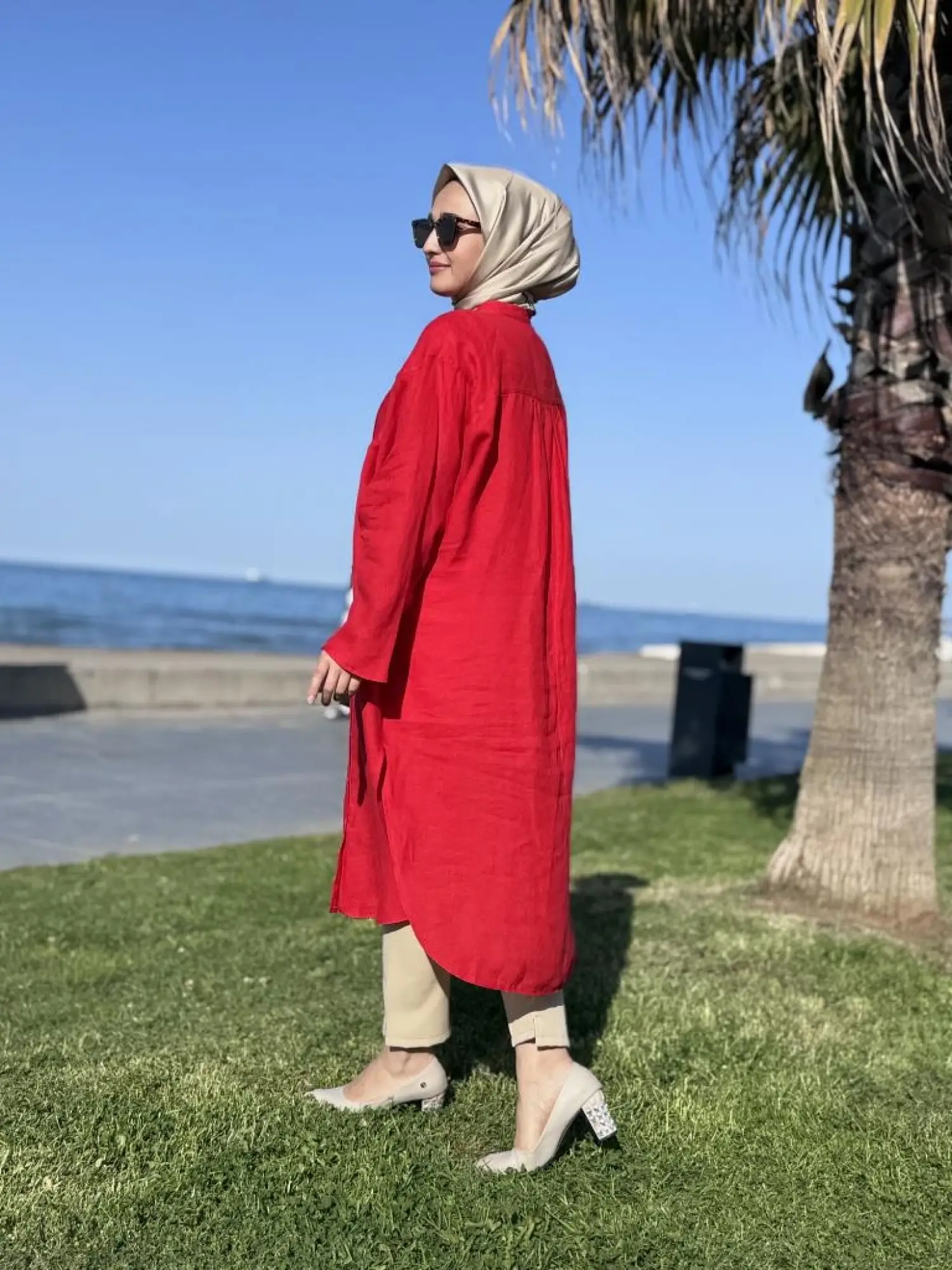 QooQ Store Min Maxi Keten Gömlek 25SS230