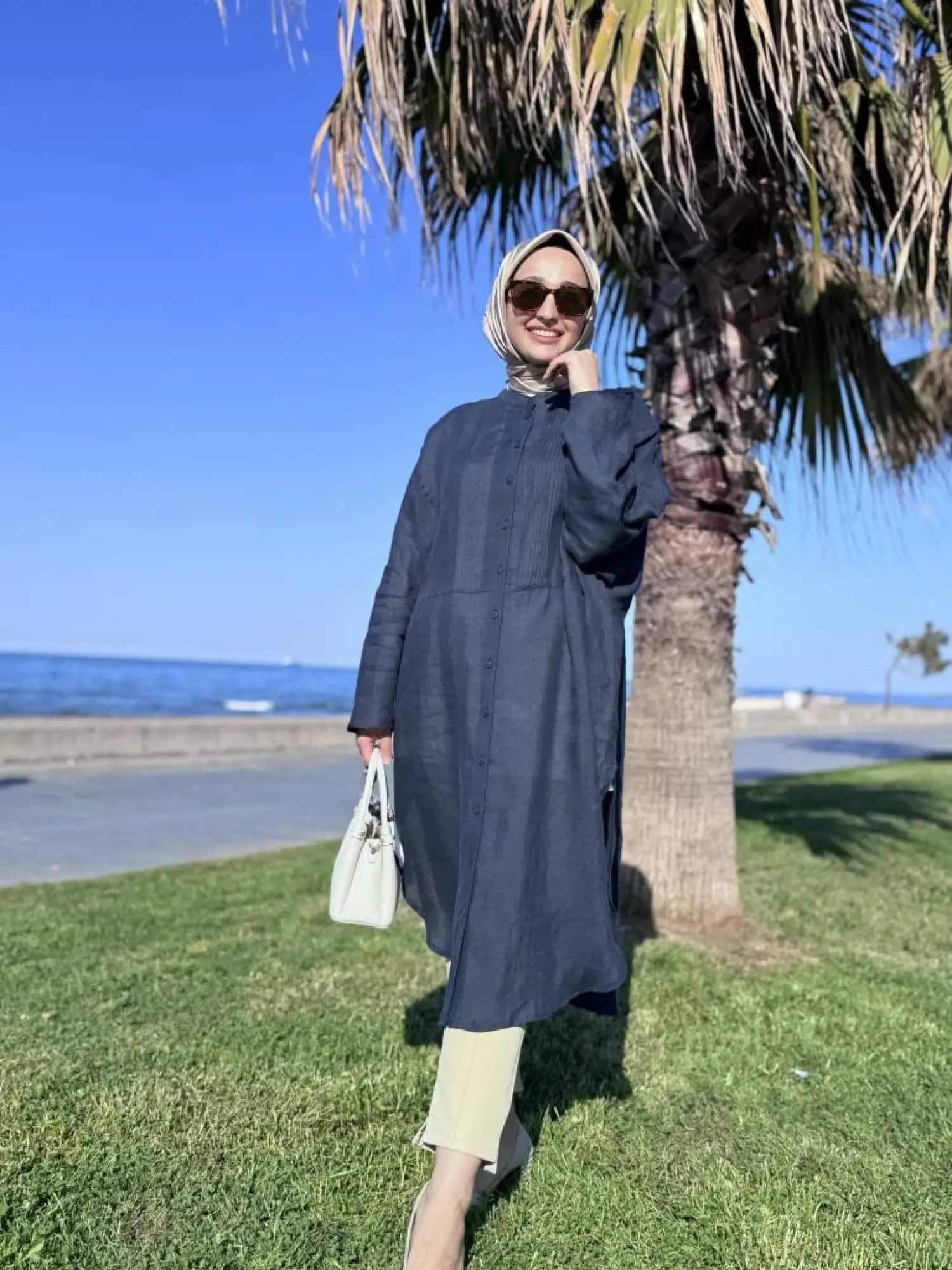 QooQ Store Min Maxi Keten Gömlek 25SS230