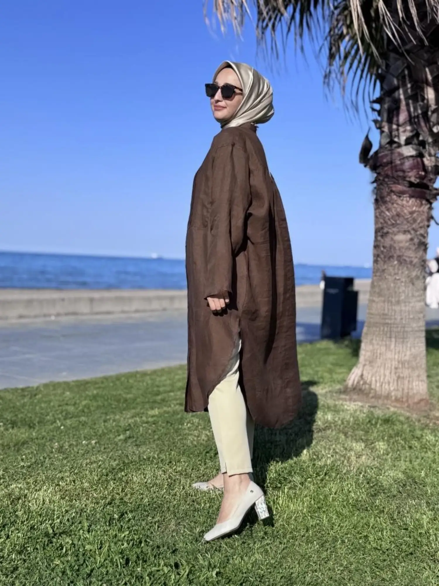 QooQ Store Min Maxi Keten Gömlek 25SS230