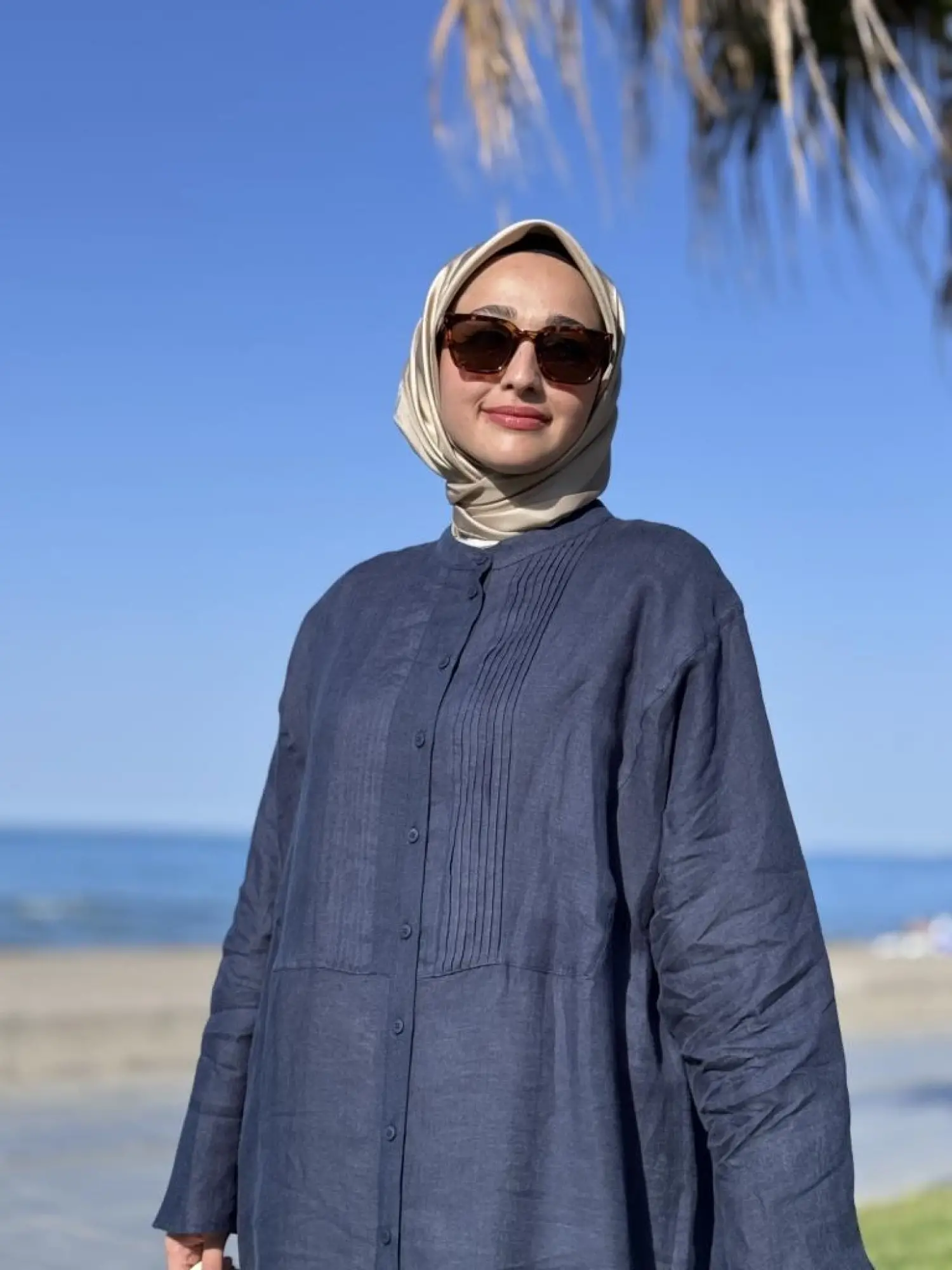 QooQ Store Min Maxi Keten Gömlek 25SS230