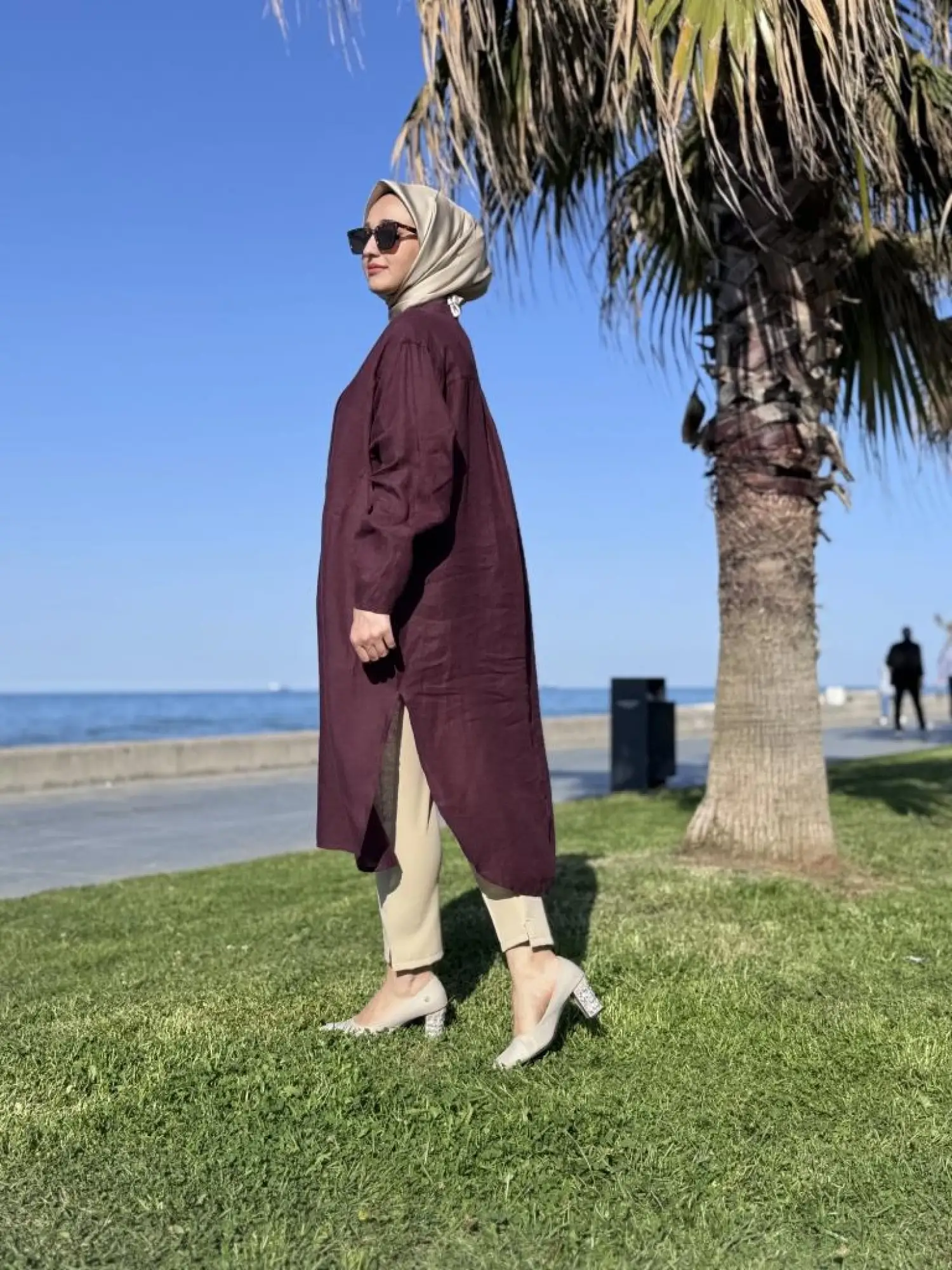 QooQ Store Min Maxi Keten Gömlek 25SS230