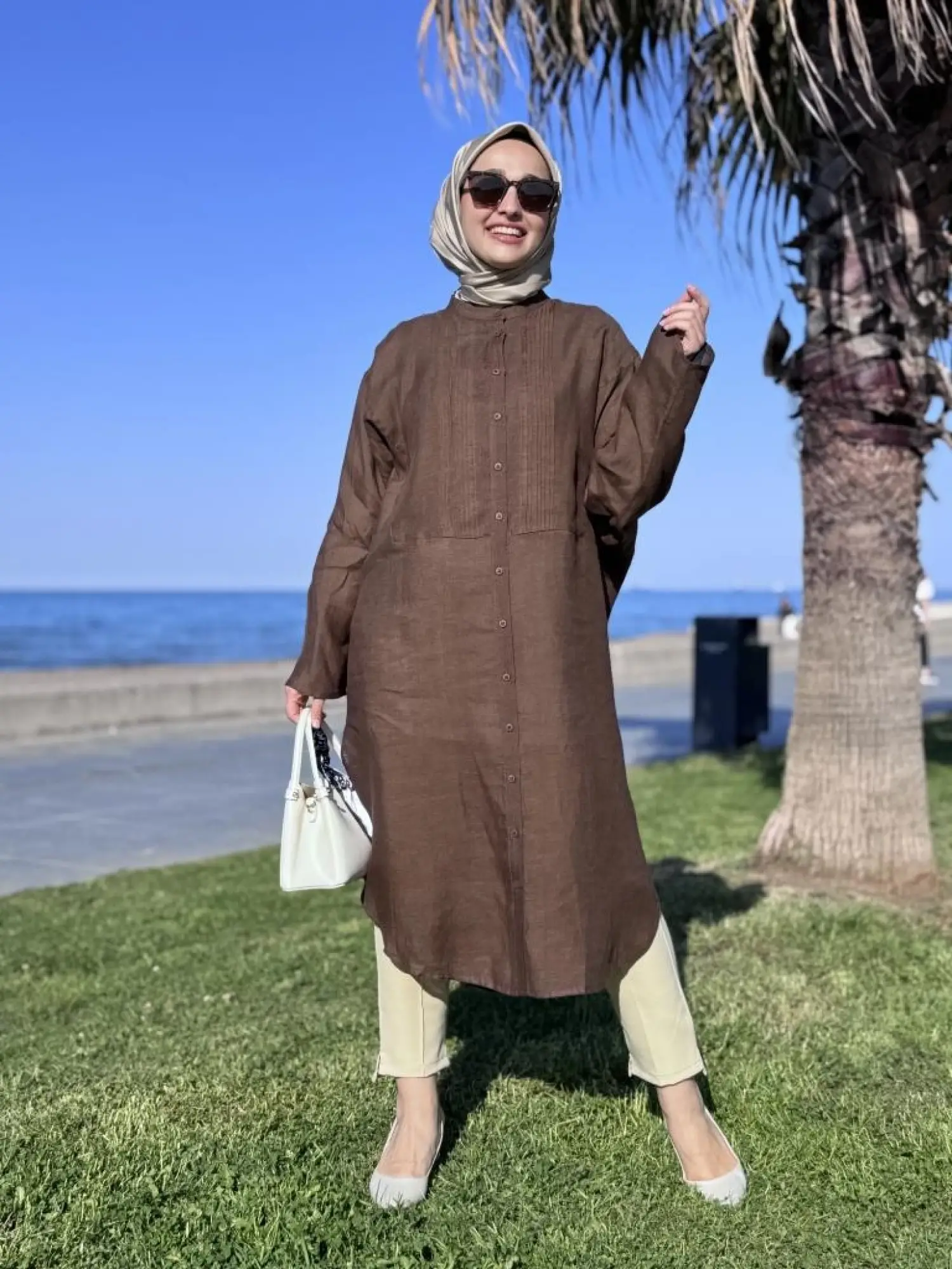 QooQ Store Min Maxi Keten Gömlek 25SS230