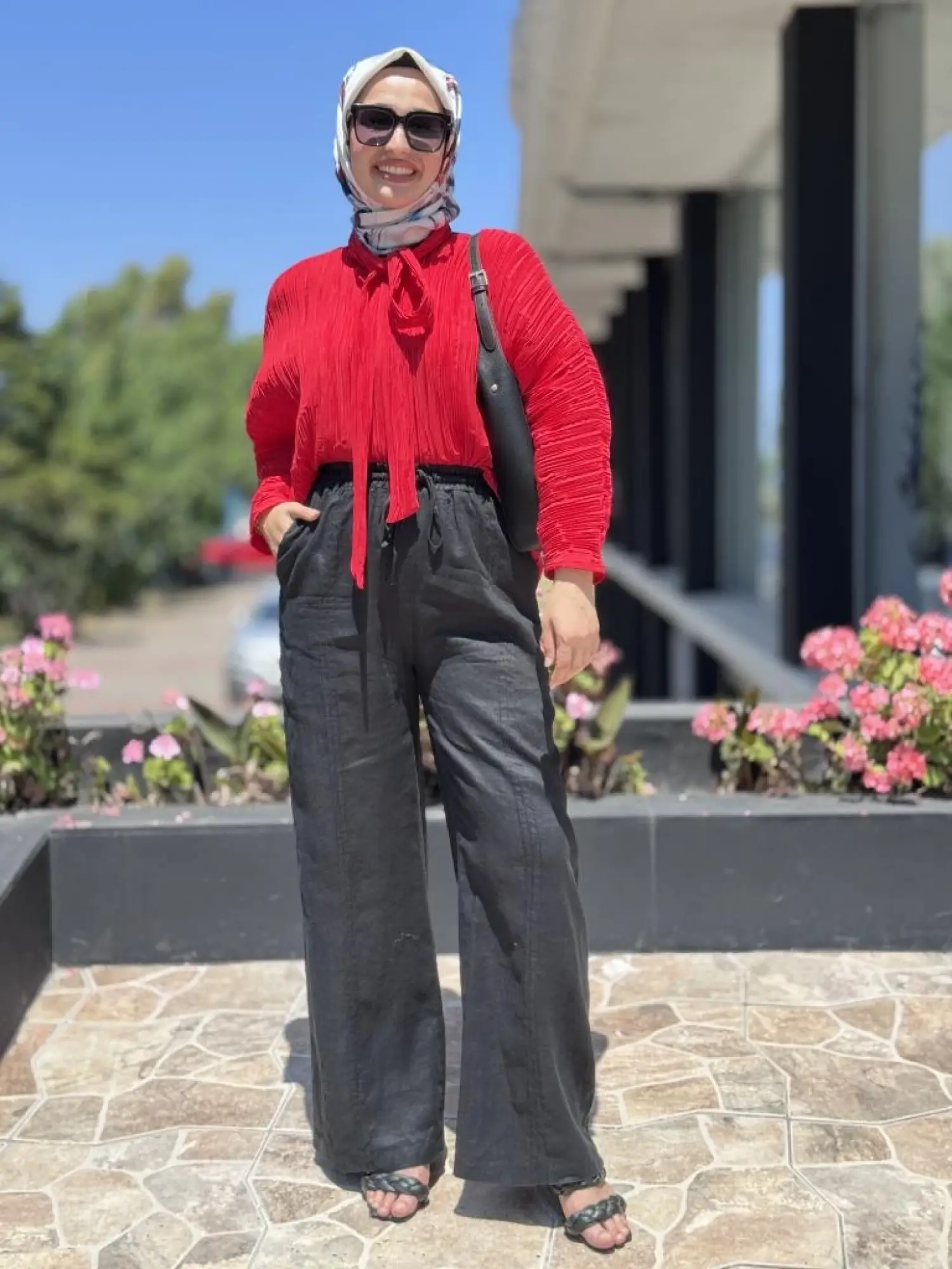 QooQ Store Önü Nervürlü Keten Ice Pantolon 25SS328