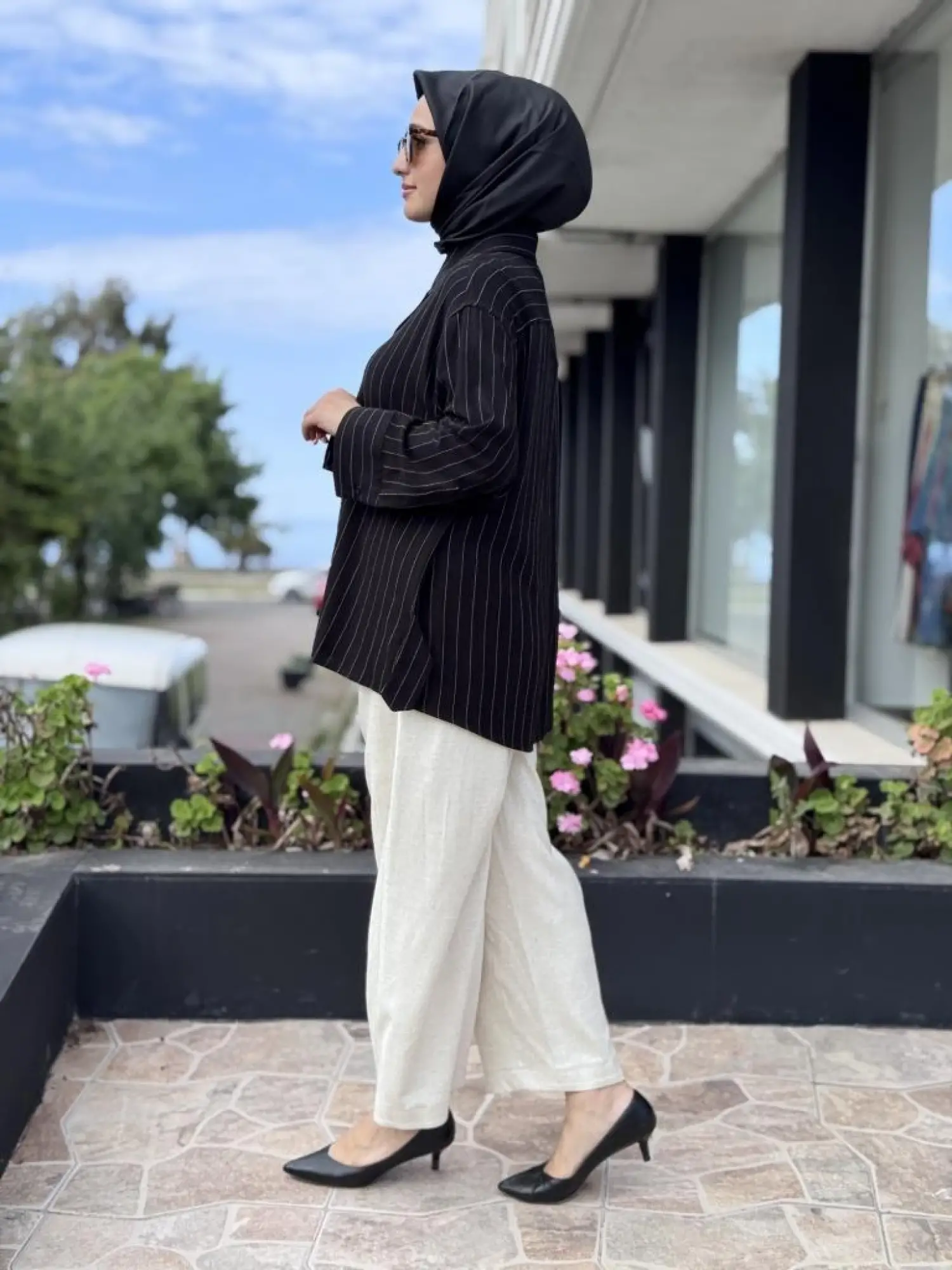 QooQ Store Seed Cepli Keten Pantolon 25SS318