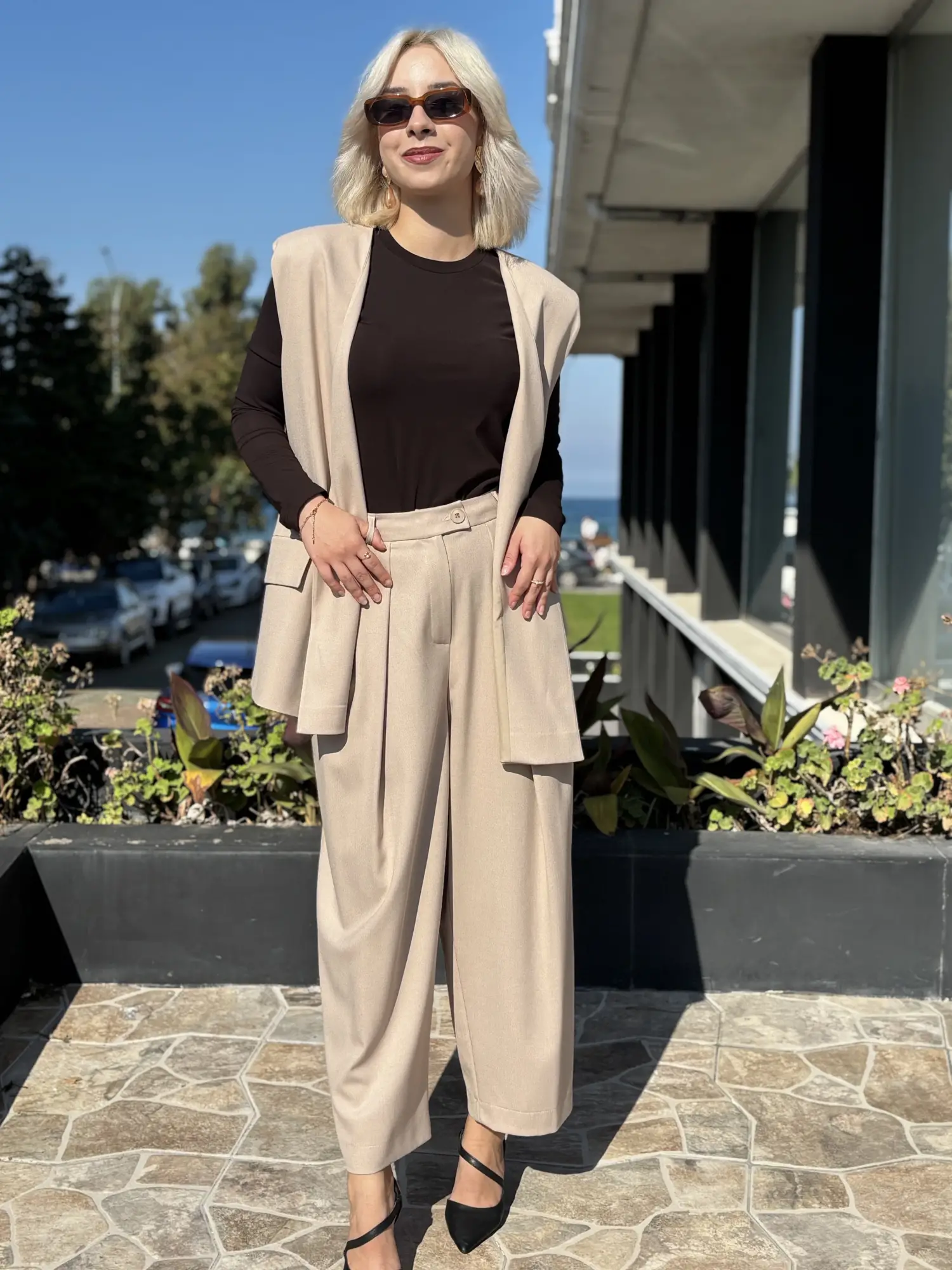 QooQ Store Sırtı Anvelop Yelek 27FW608