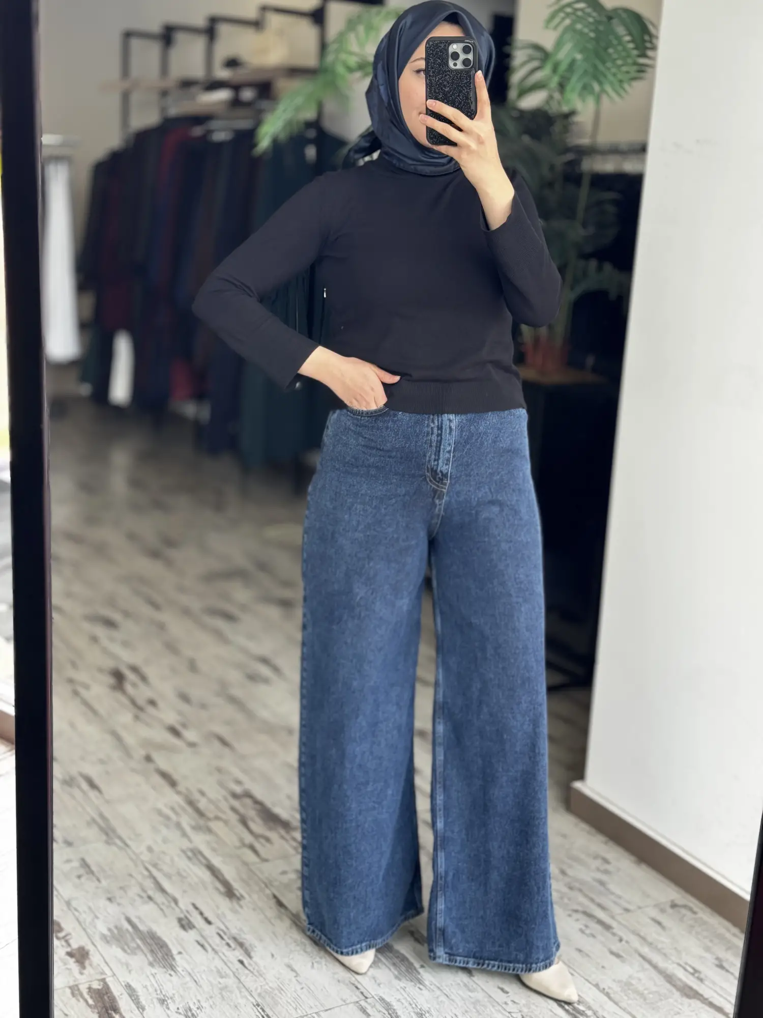 QooQ Store Snow Palazzo Jean Pantolon 26SS320