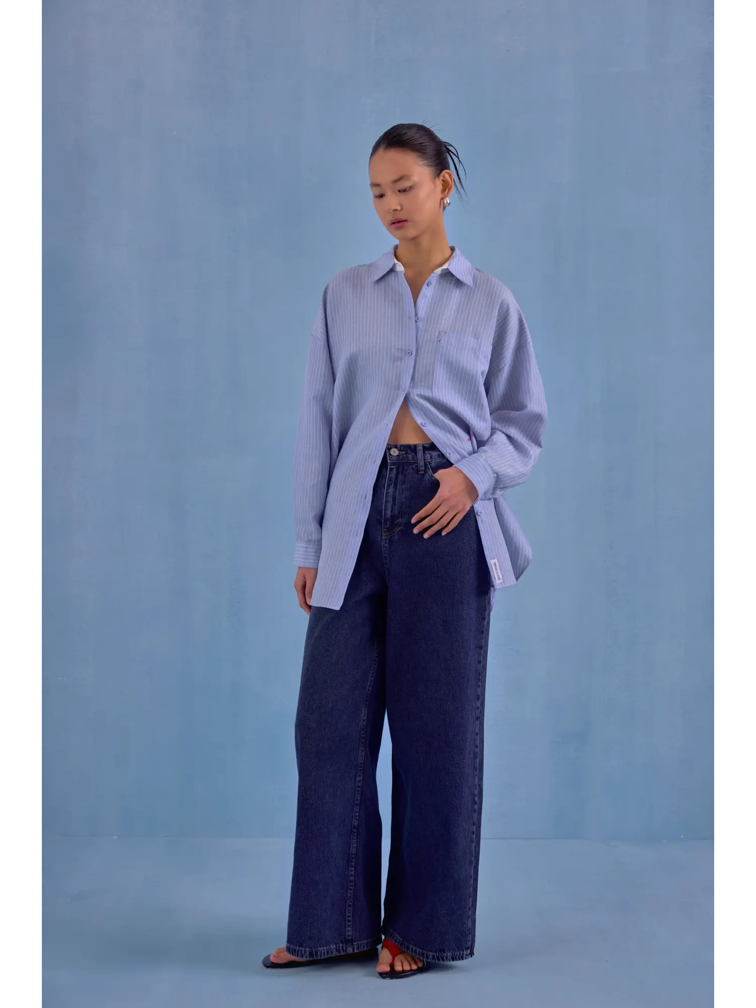 QooQ Store Snow Palazzo Jean Pantolon 26SS320