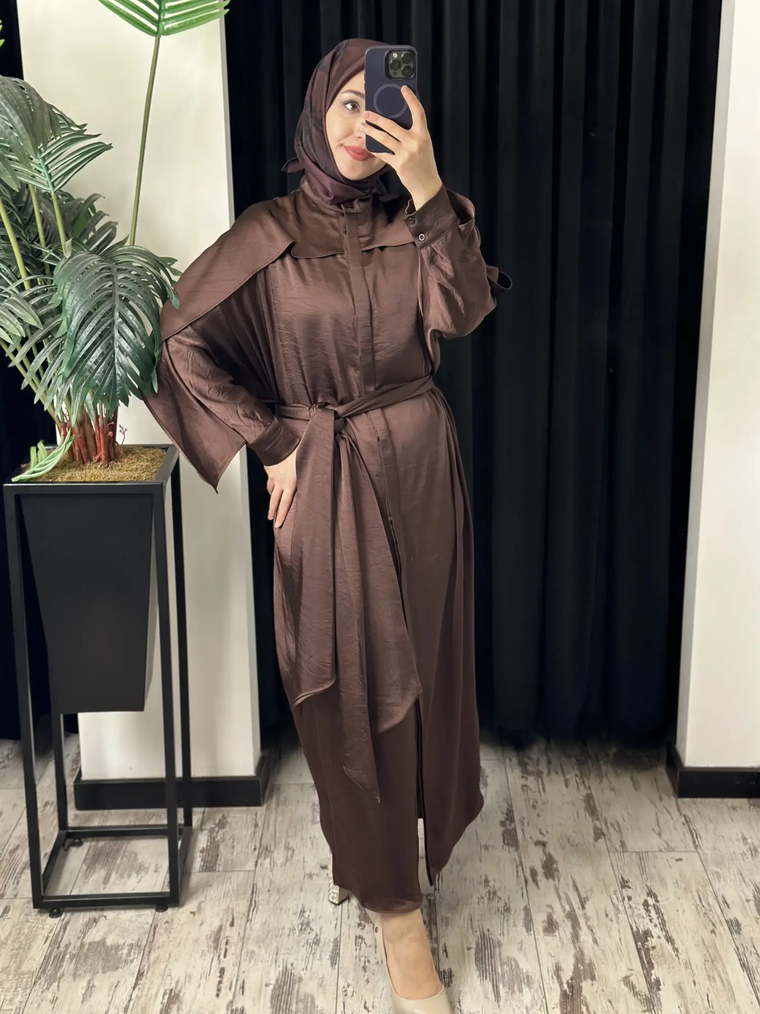 QooQ Store Yarasa Kol Riva Elbise 26SS400