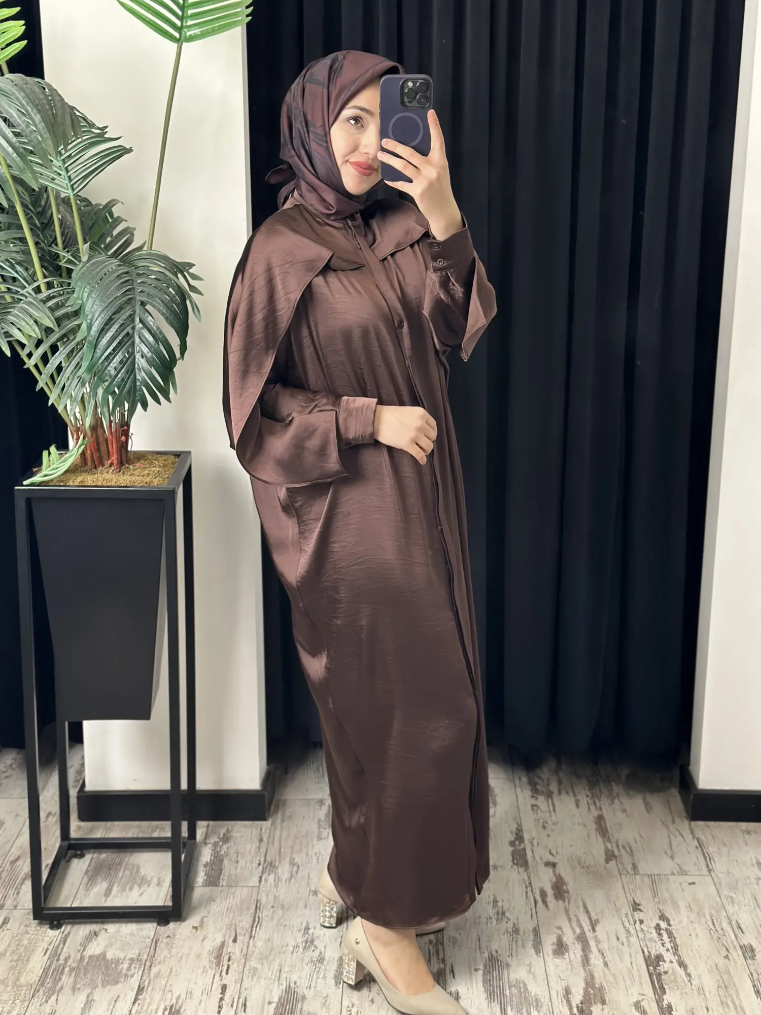 QooQ Store Yarasa Kol Riva Elbise 26SS400
