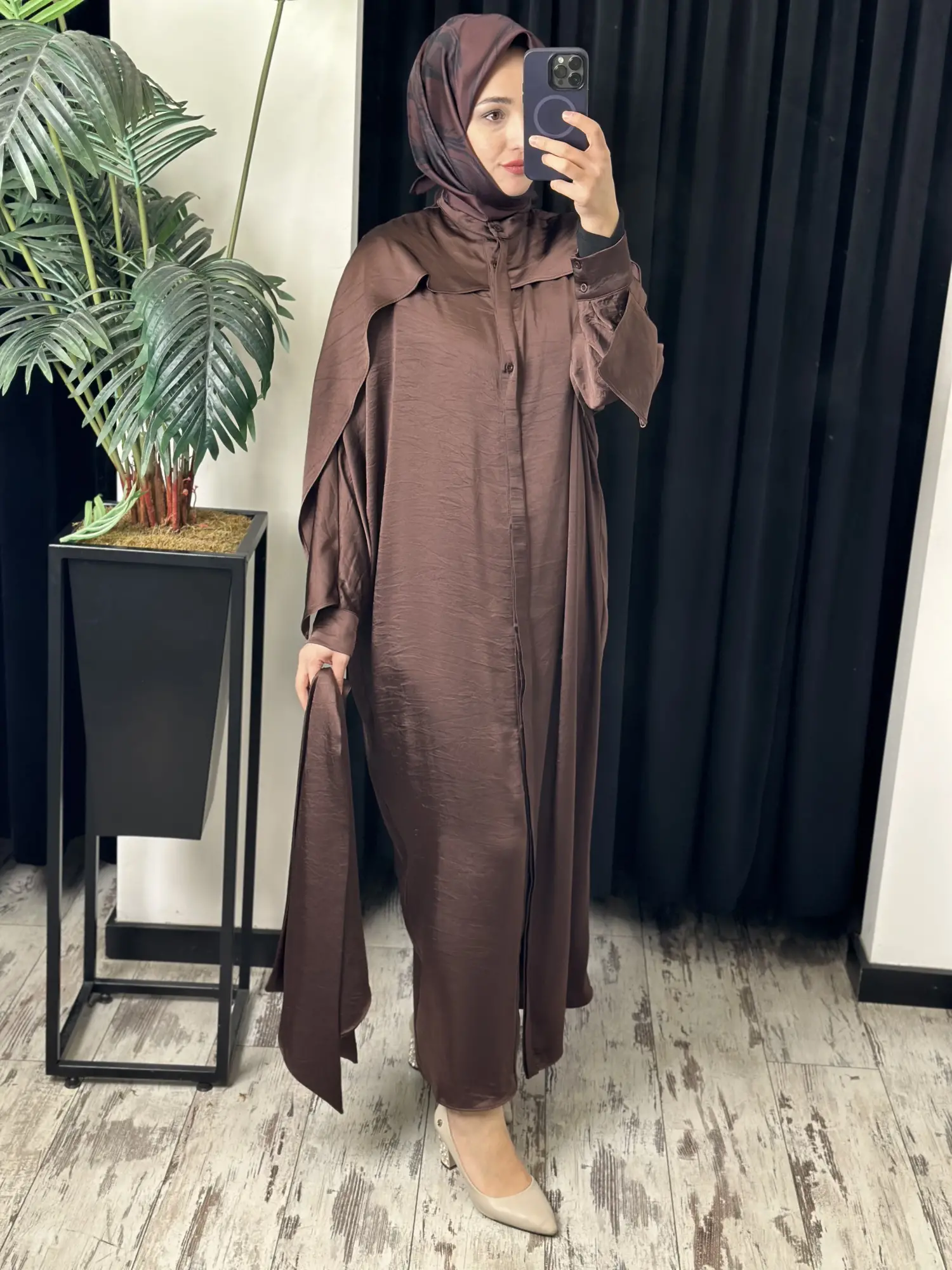 QooQ Store Yarasa Kol Riva Elbise 26SS400