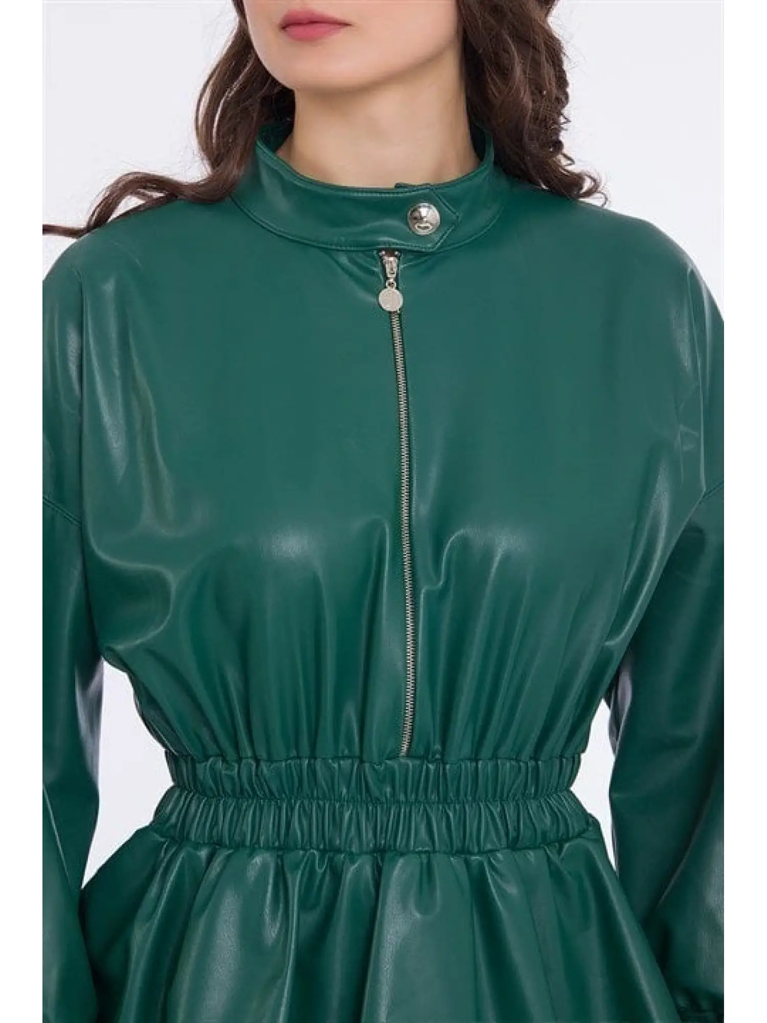 Qui Deri Elbise Fırfır Detaylı (11265)