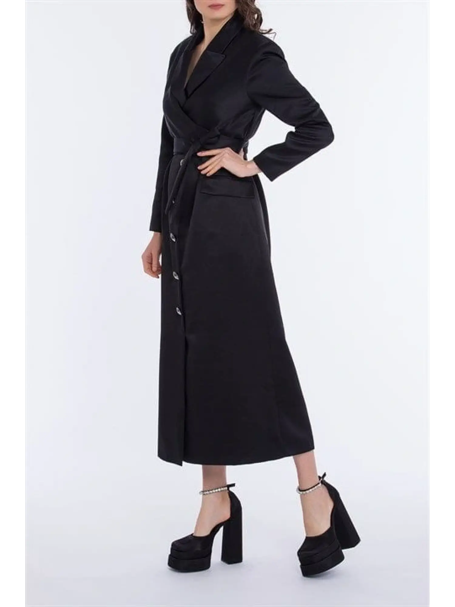 Quiprive  Saten Ceket Elbise 11262