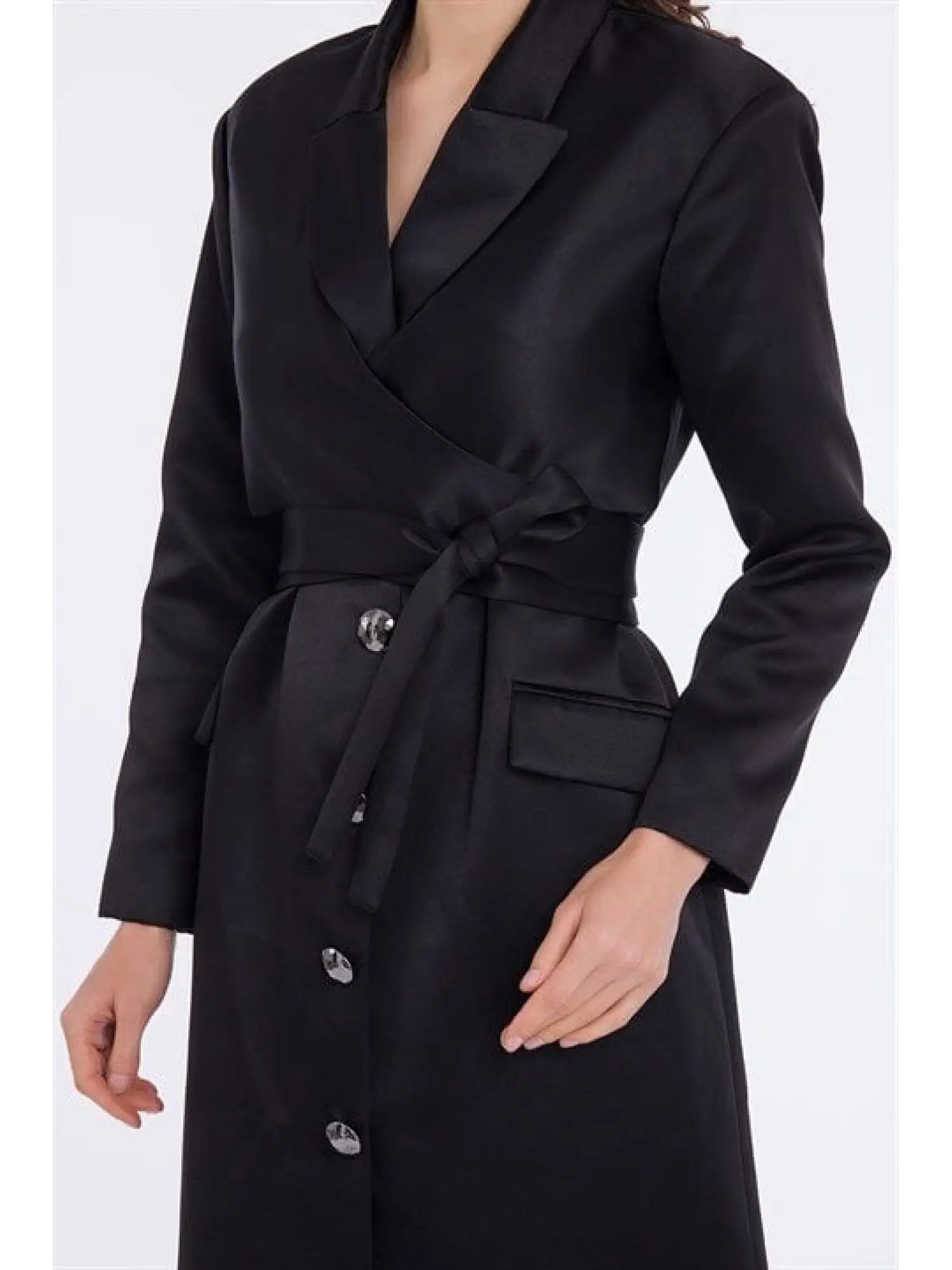 Quiprive  Saten Ceket Elbise 11262