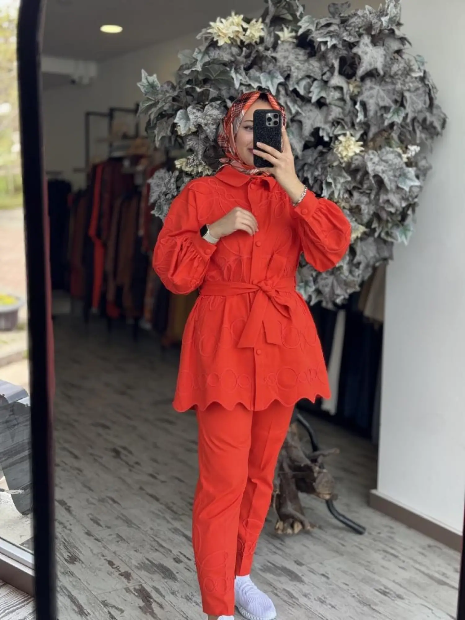 Qupra Biye Nakış İşlemeli Kap Pantolon Takım WAB82030