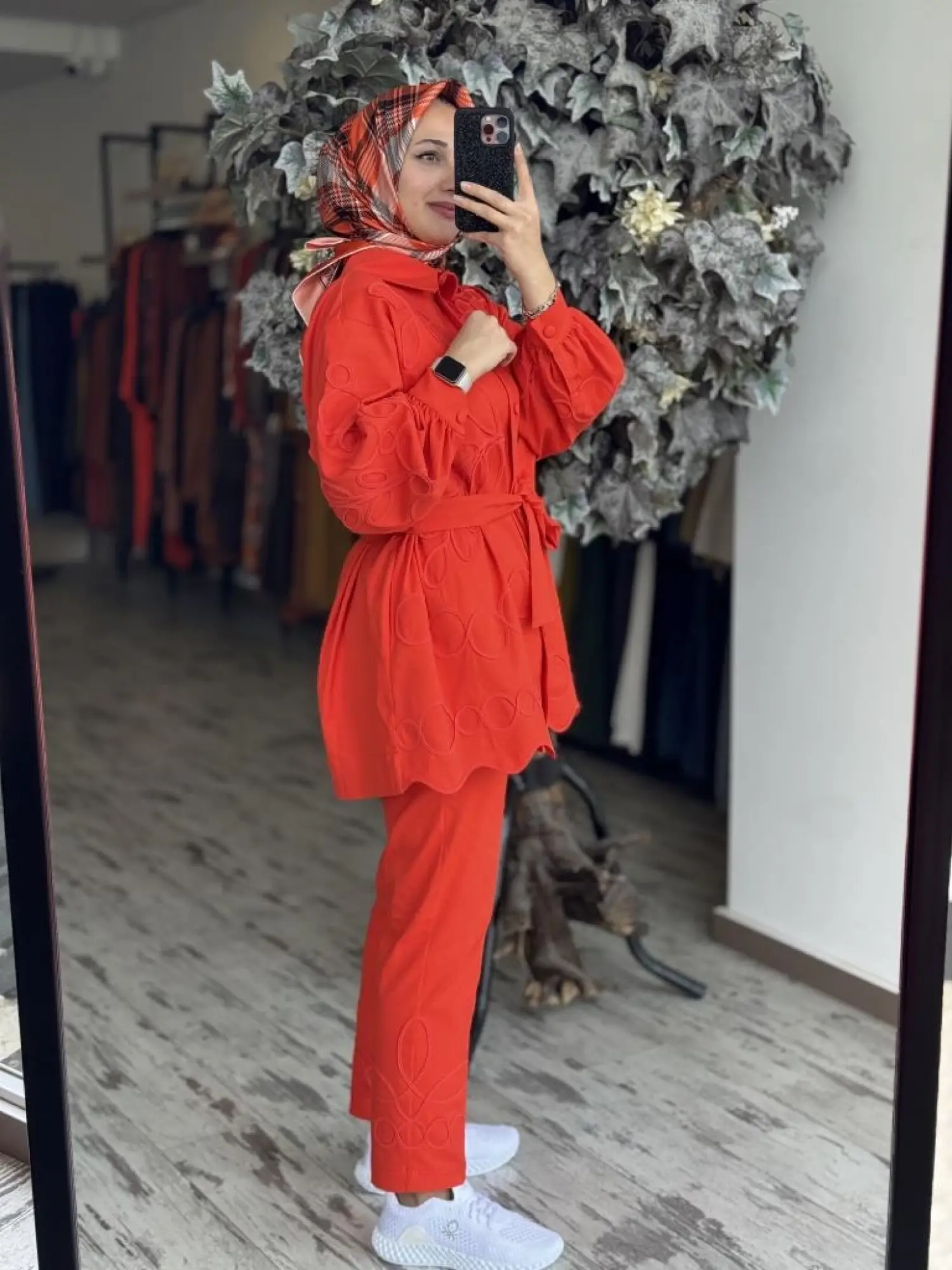 Qupra Biye Nakış İşlemeli Kap Pantolon Takım WAB82030