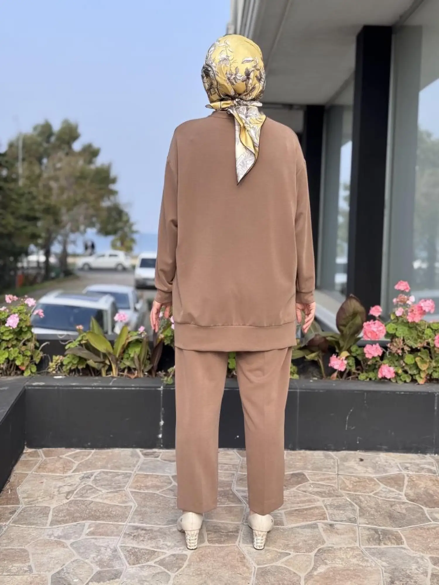 Qupra Broş Detaylı Modal Tunik Pantolon Takım WAC92103