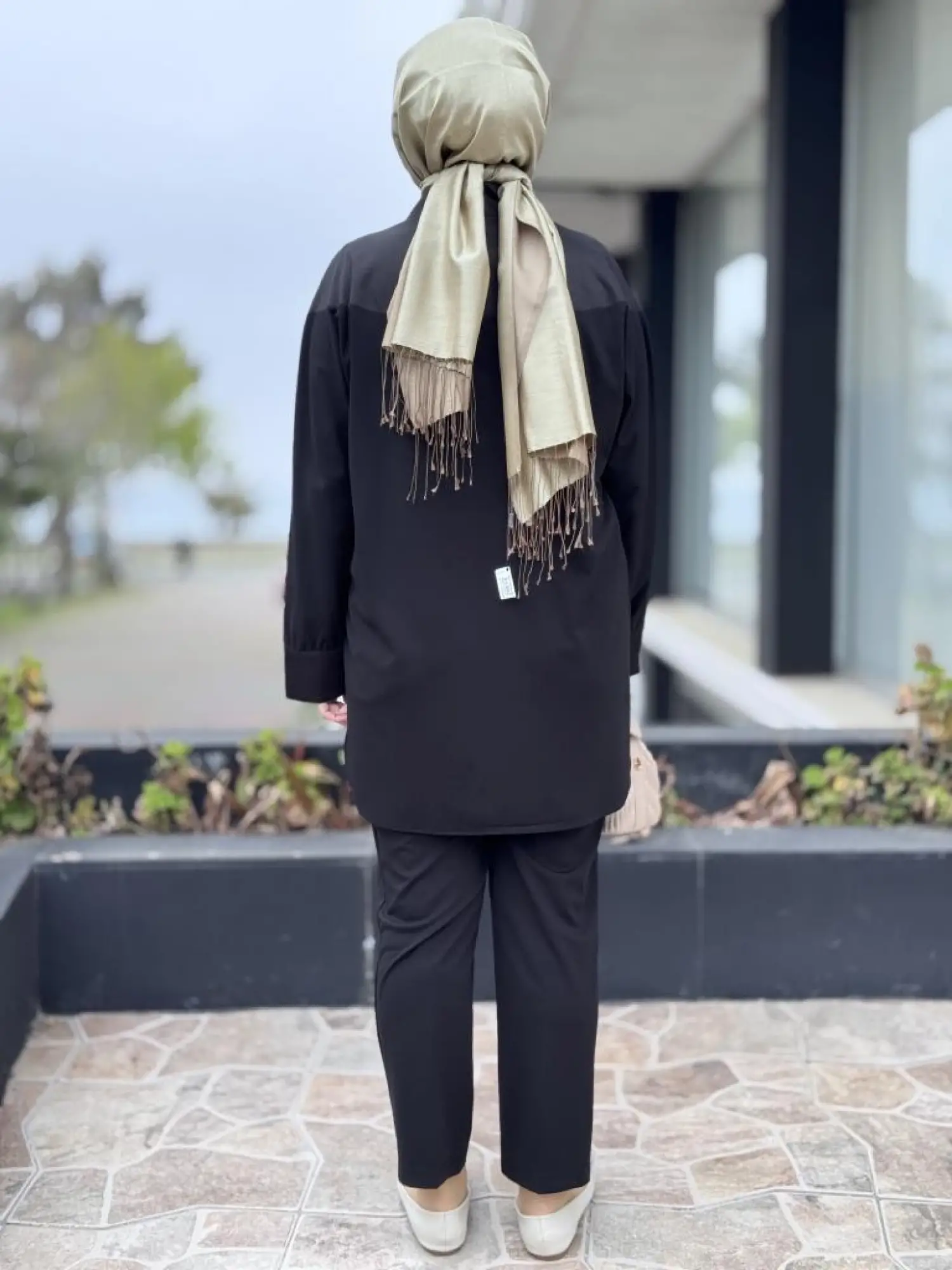 Qupra Çıtçıtlı Modal Poplin Tunik Pantolon Takım WAB82011