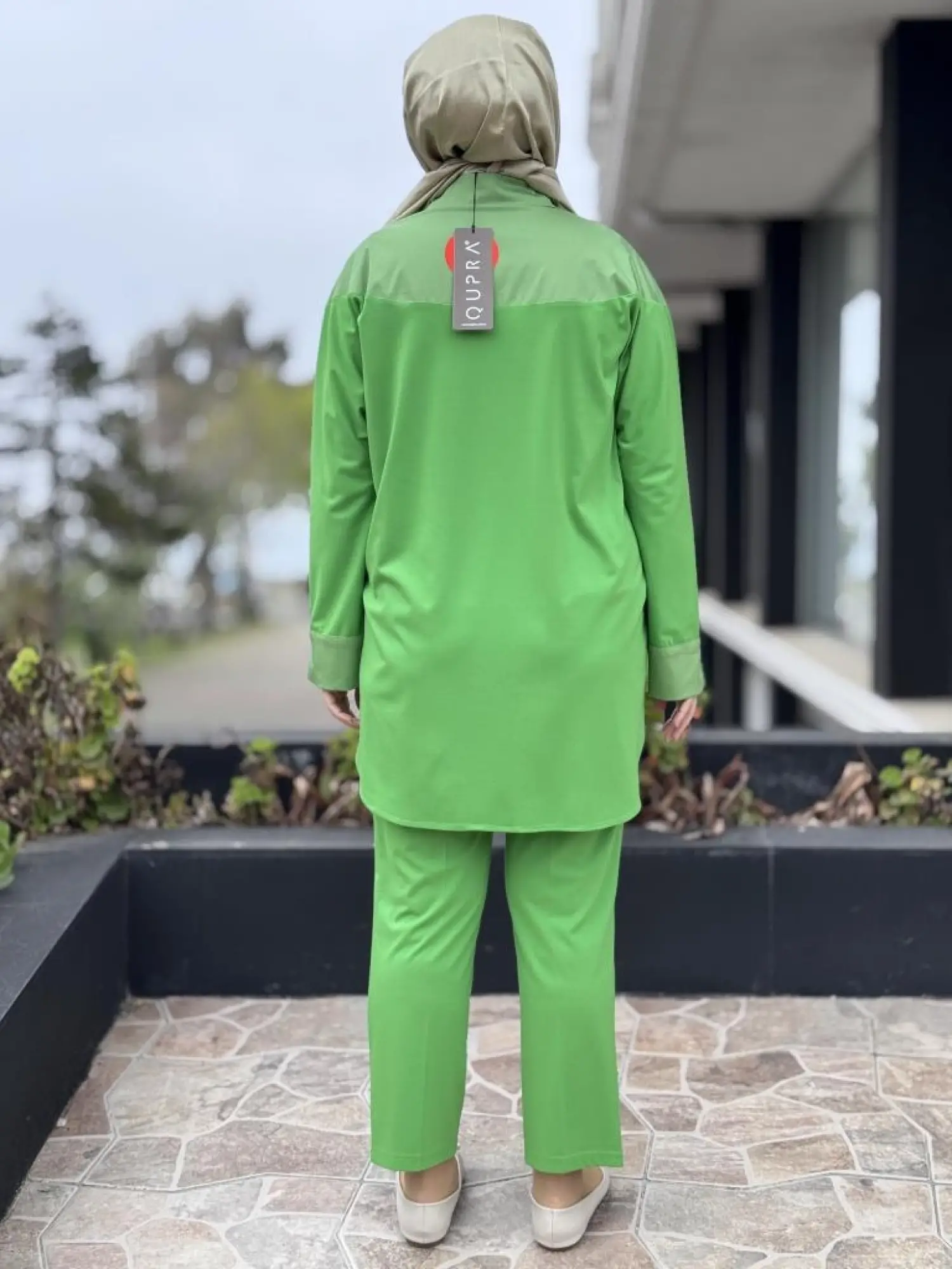 Qupra Çıtçıtlı Modal Poplin Tunik Pantolon Takım WAB82011