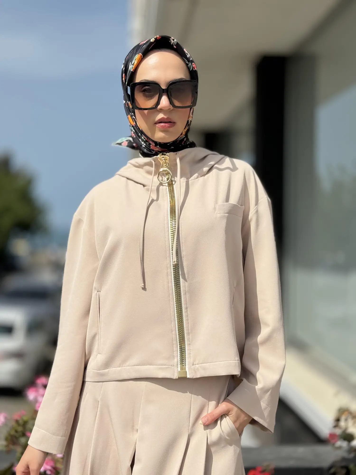 Qupra Fermuarlı Ceket/Kap Pantolon Takım QAY62071