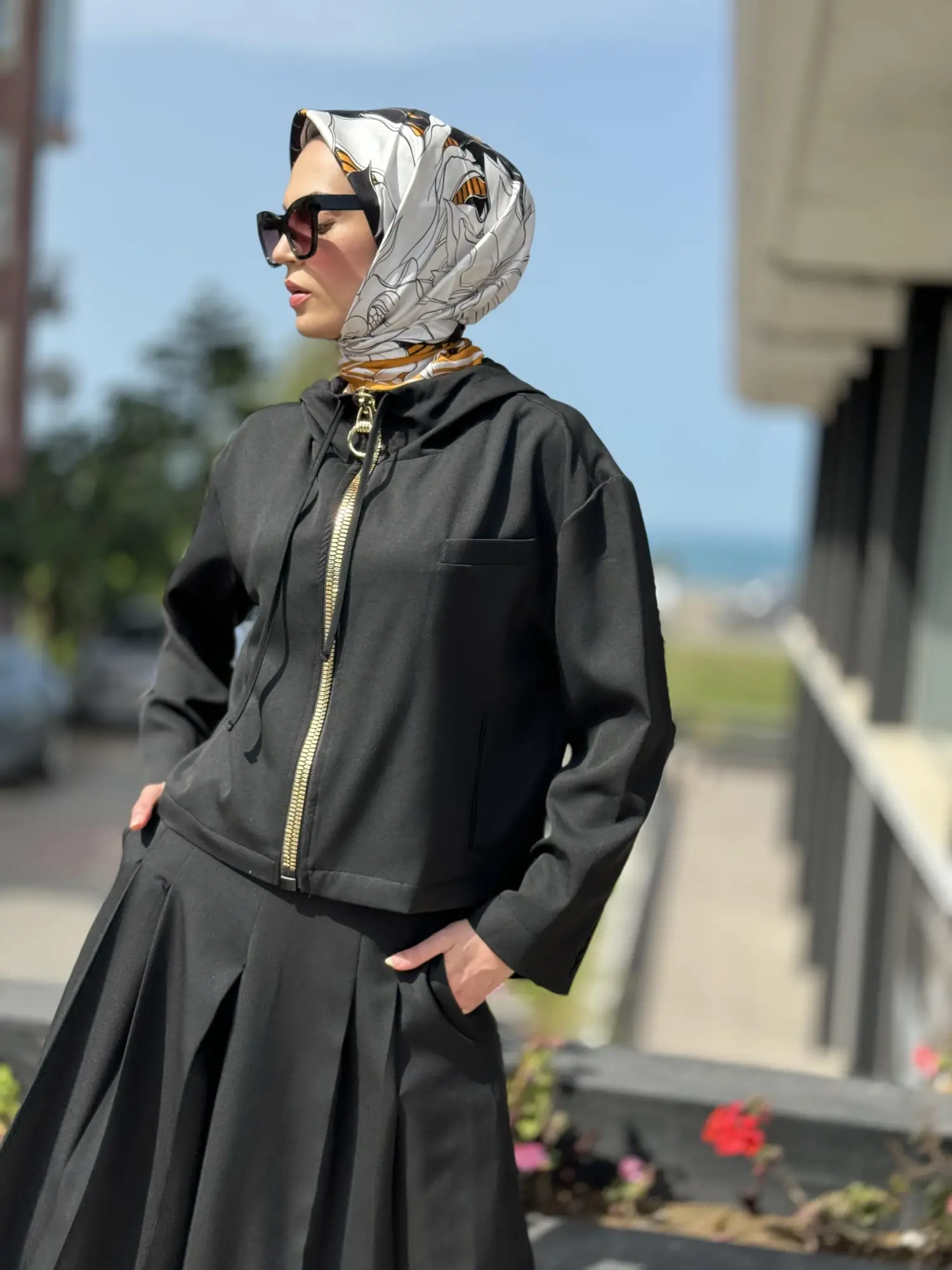 Qupra Fermuarlı Ceket/Kap Pantolon Takım QAY62071