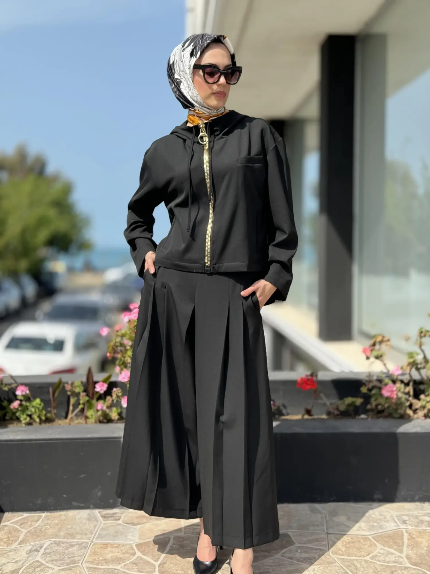 Qupra Fermuarlı Ceket/Kap Pantolon Takım QAY62071