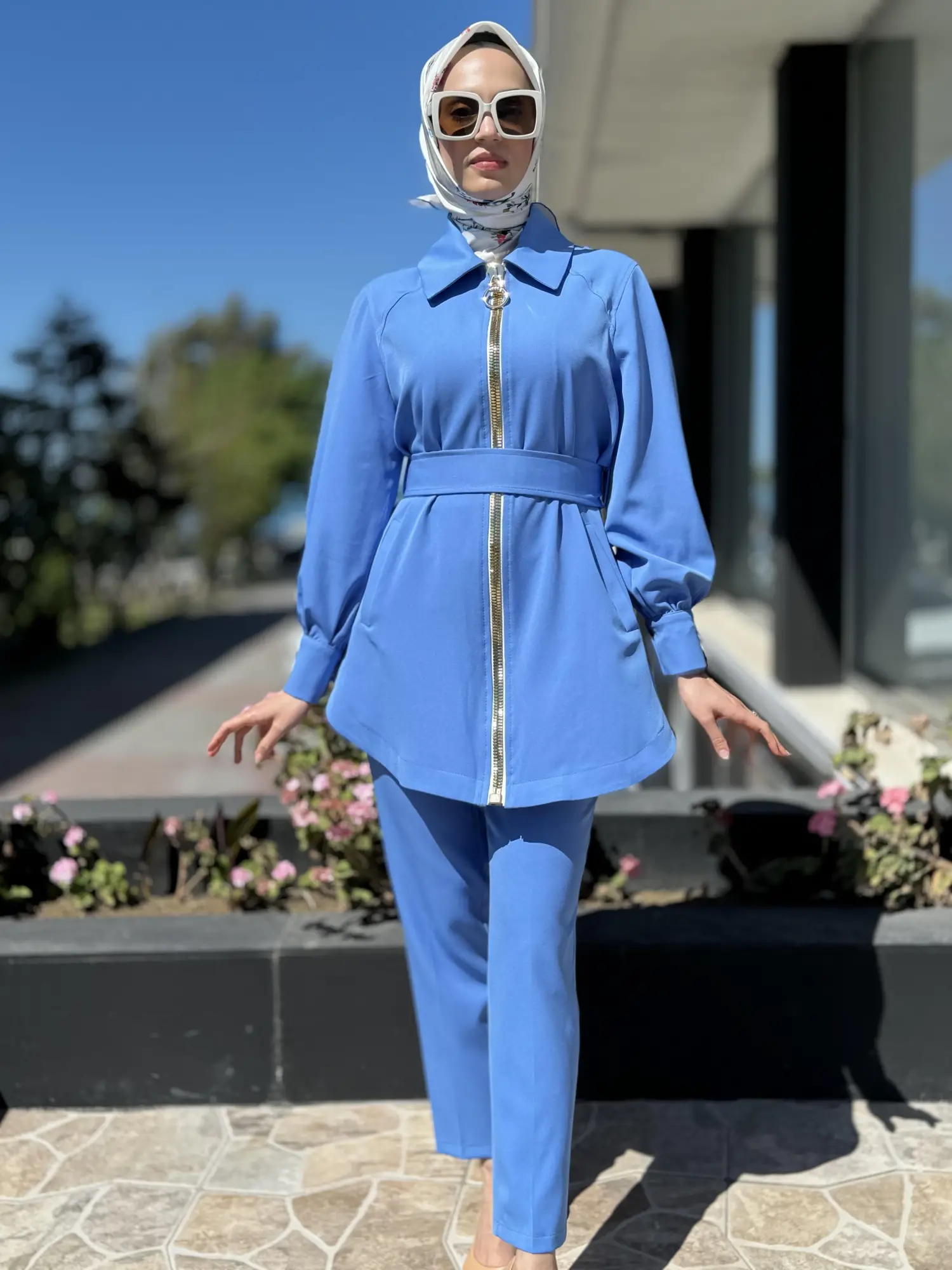 Qupra Fermuarlı Ceket  Pantolon Takım QAY62097