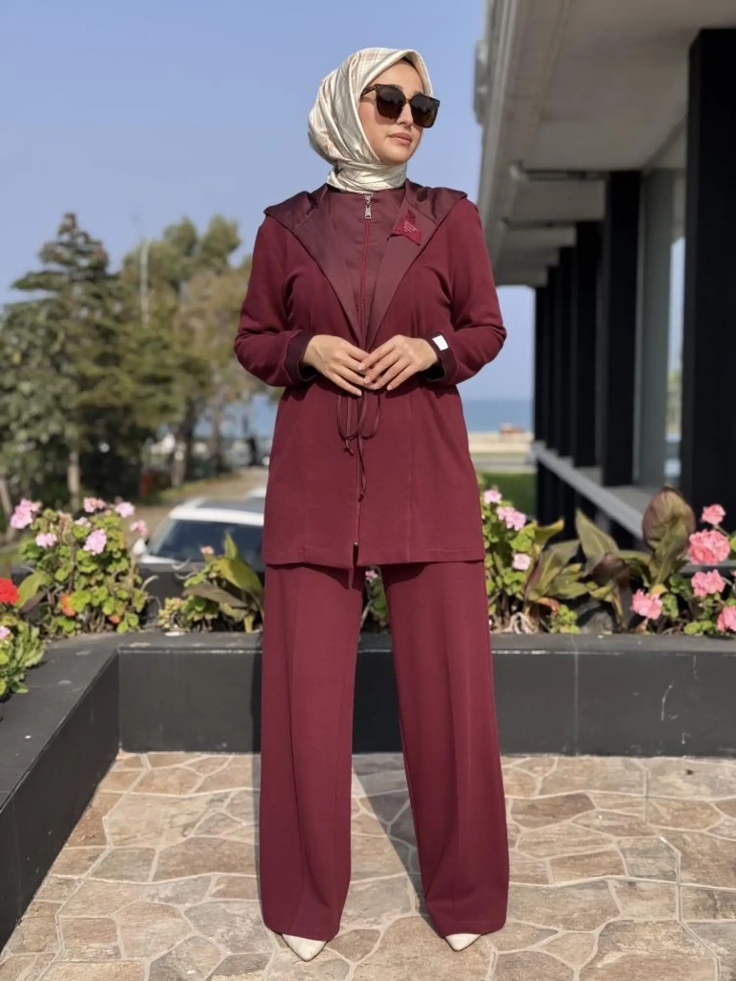 Qupra Fermuarlı Kap/Ceket Pantolon Takım WAC92032