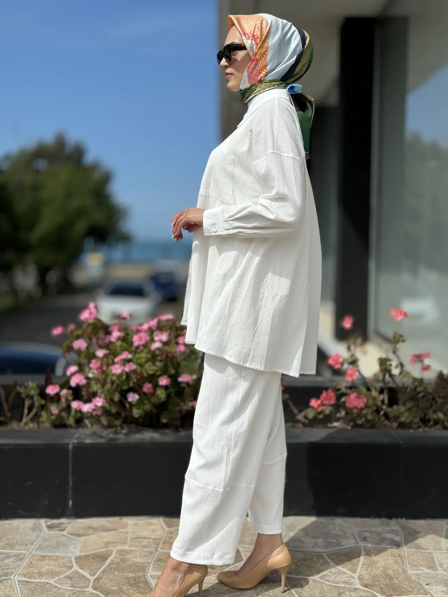 Qupra Gofre Kumaş Gömlek Pantolon Takım QAY62018