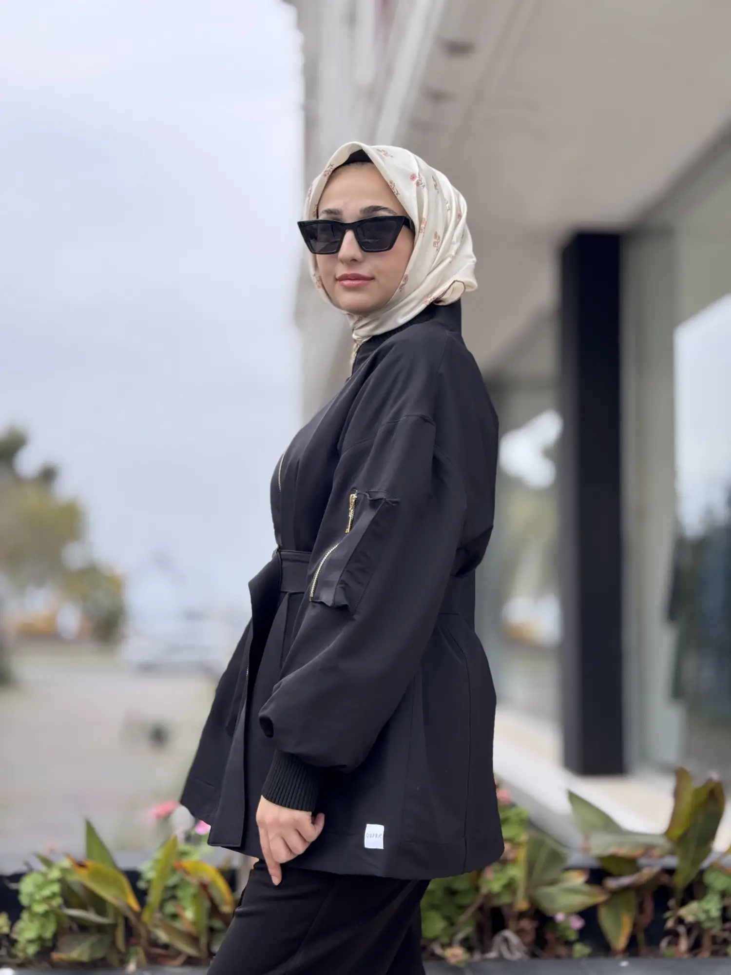 Qupra Kemer ve Cep Detaylı Ribanalı Mont WAC91021